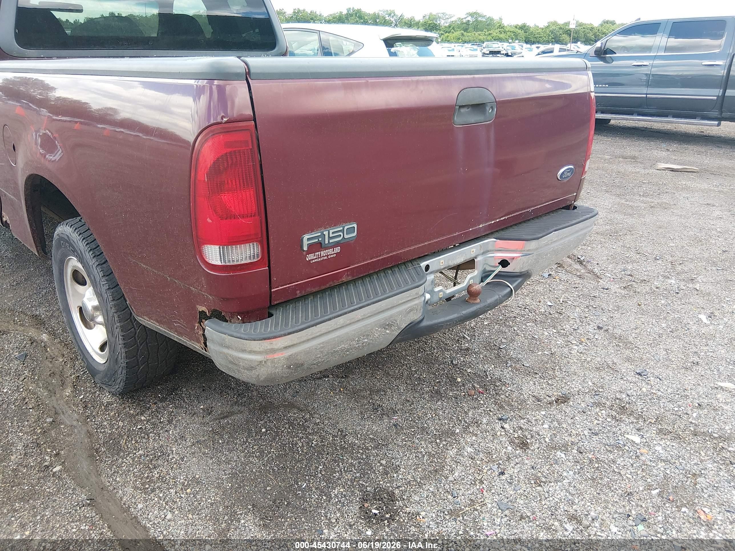 1999 Ford F-150 Work Series/xl/xlt Темно-бордовый vin: 1FTZX1726XNB47839