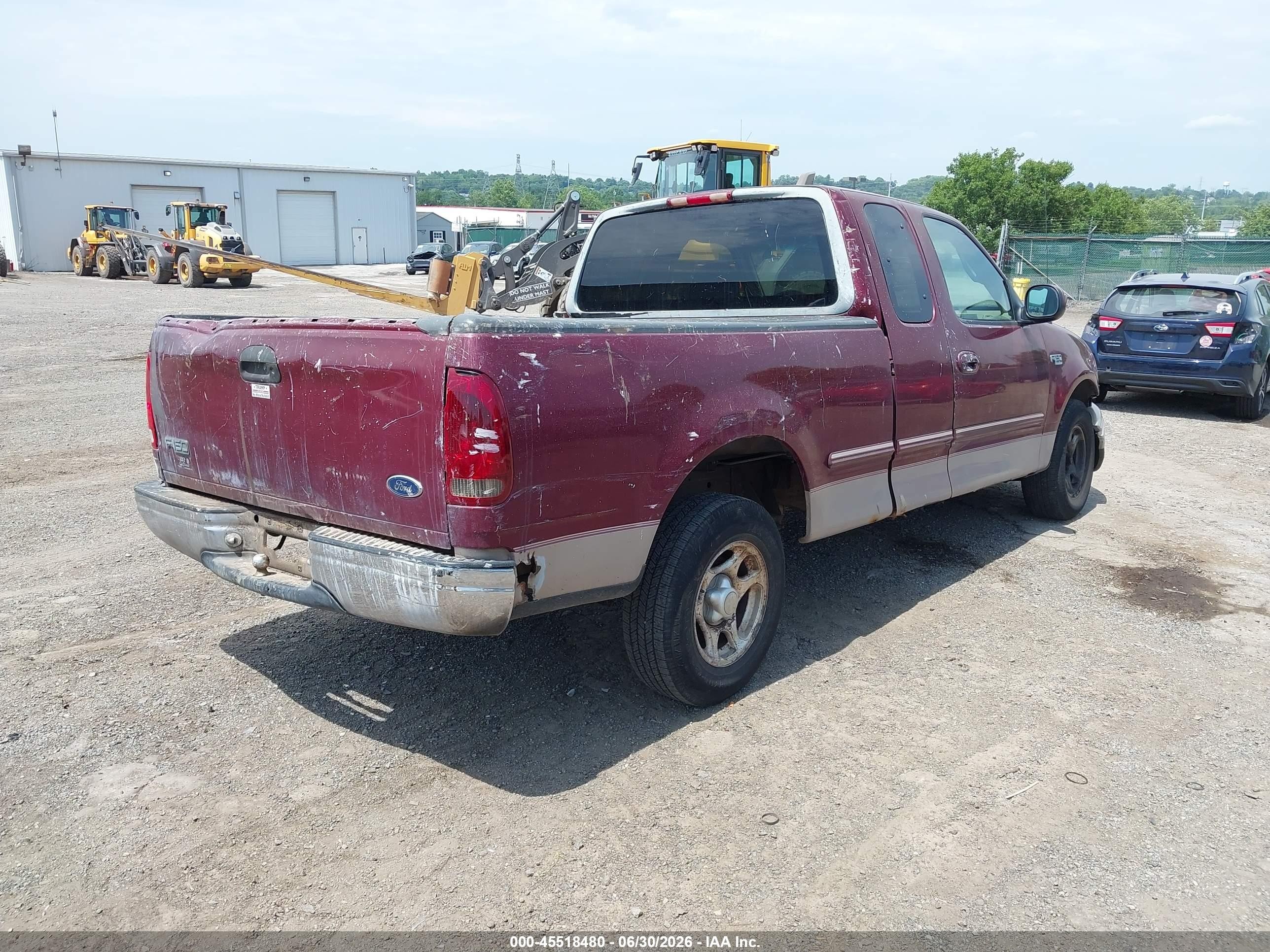 1998 Ford F-150 Standard/xl/xlt Burgundy vin: 1FTZX1727WNB06988