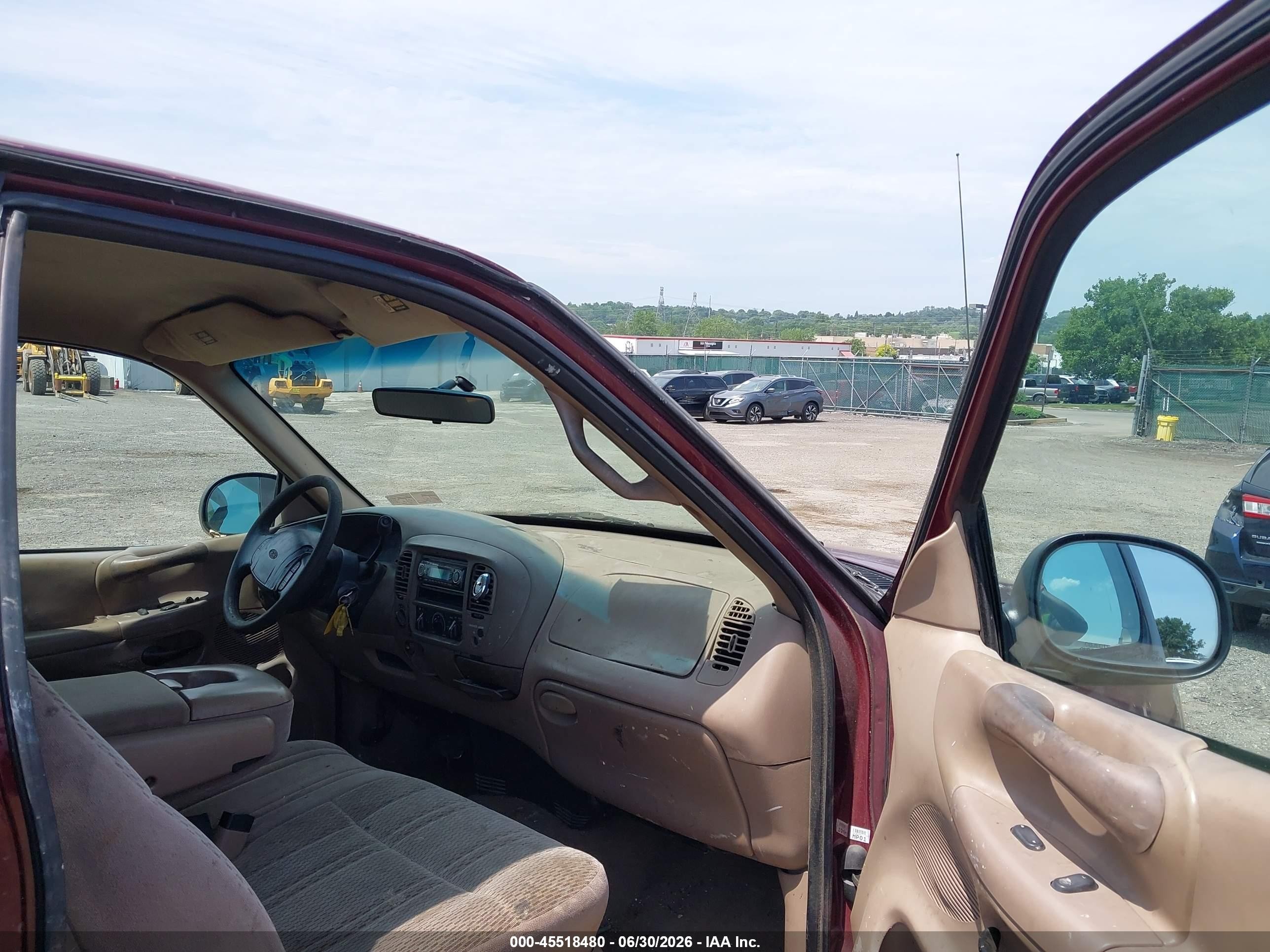 1998 Ford F-150 Standard/xl/xlt Burgundy vin: 1FTZX1727WNB06988