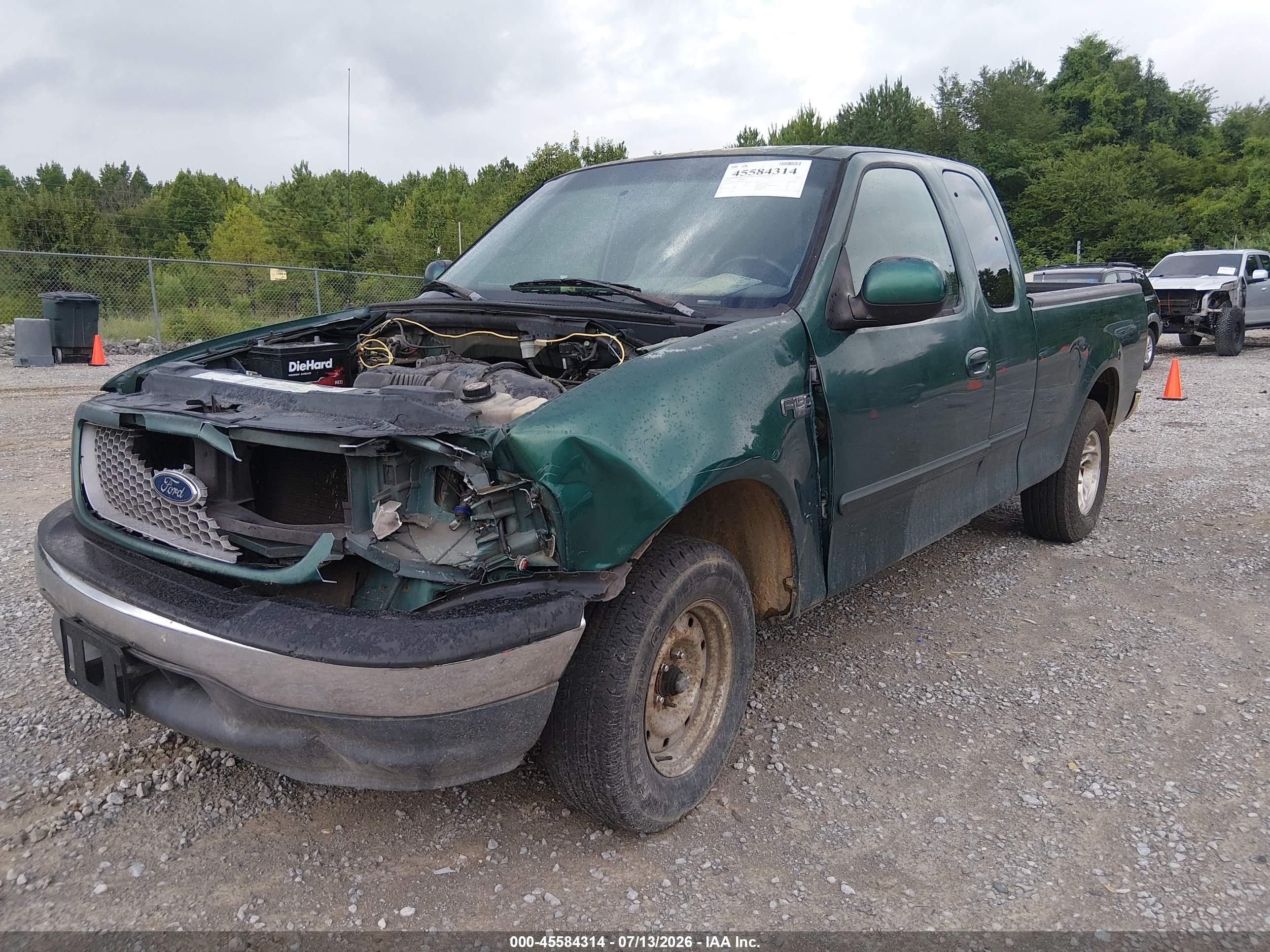 1999 Ford F-150 Work Series/xl/xlt Green vin: 1FTZX1727XKB65283