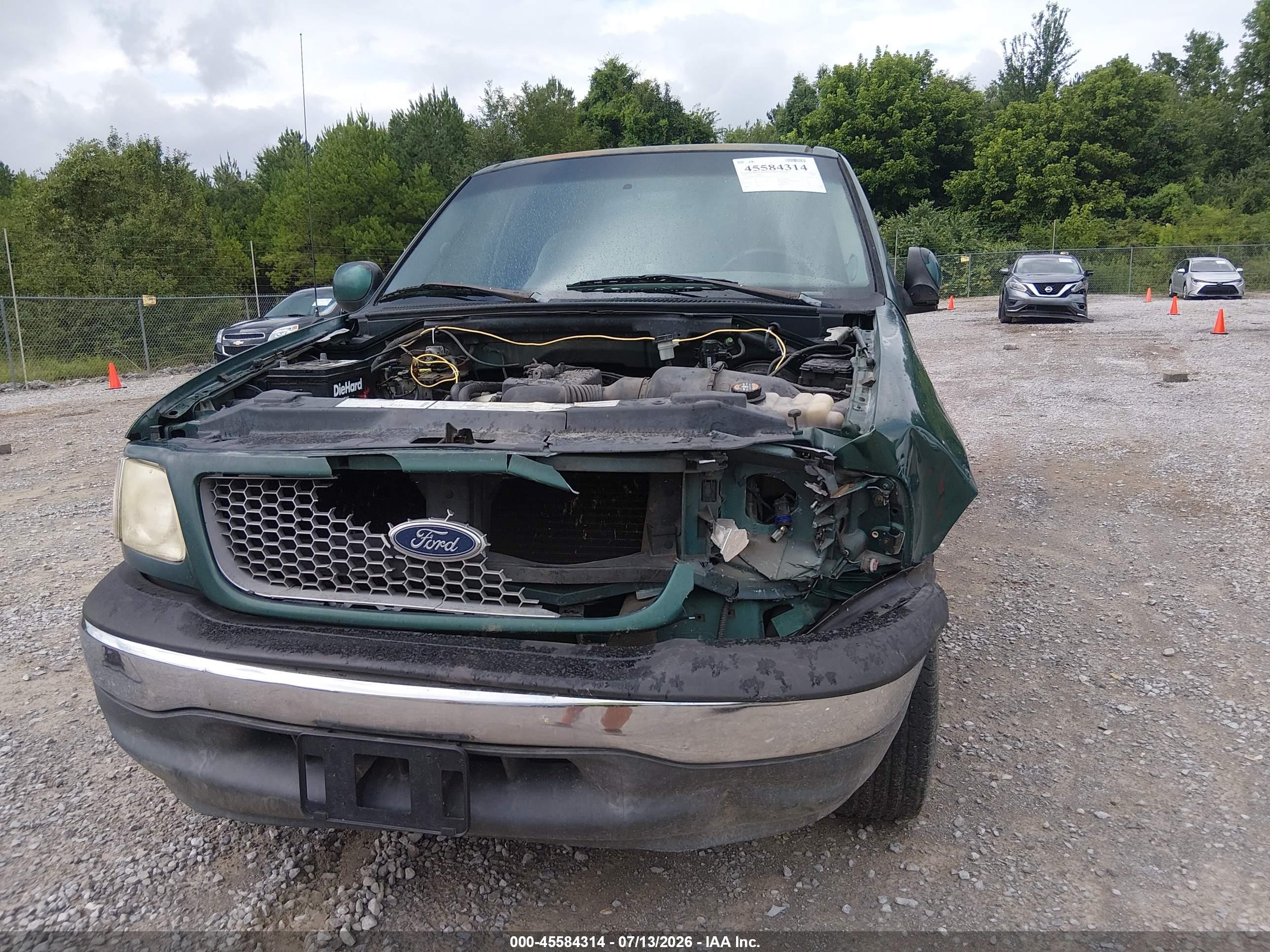 1999 Ford F-150 Work Series/xl/xlt Green vin: 1FTZX1727XKB65283