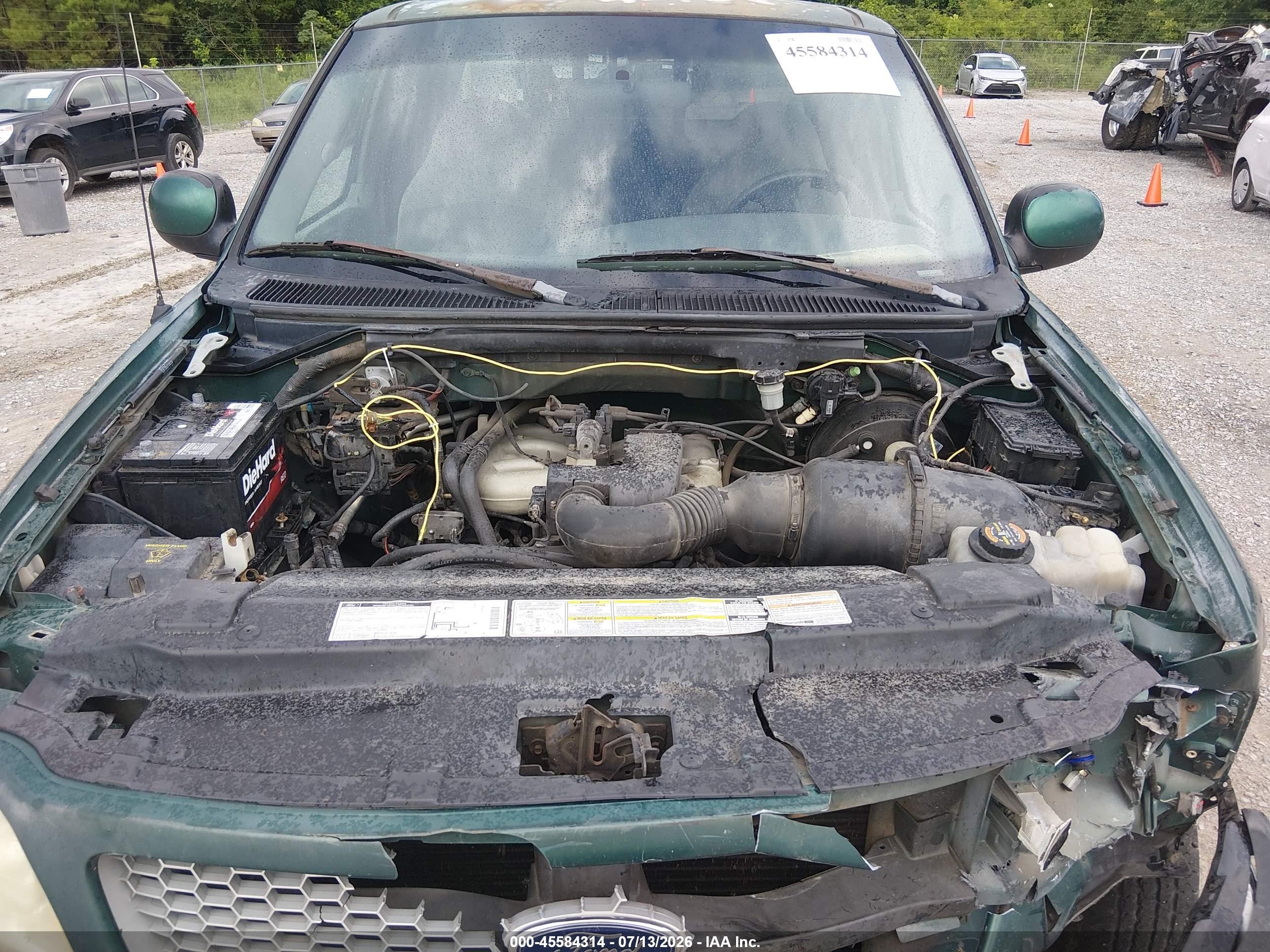 1999 Ford F-150 Work Series/xl/xlt Green vin: 1FTZX1727XKB65283