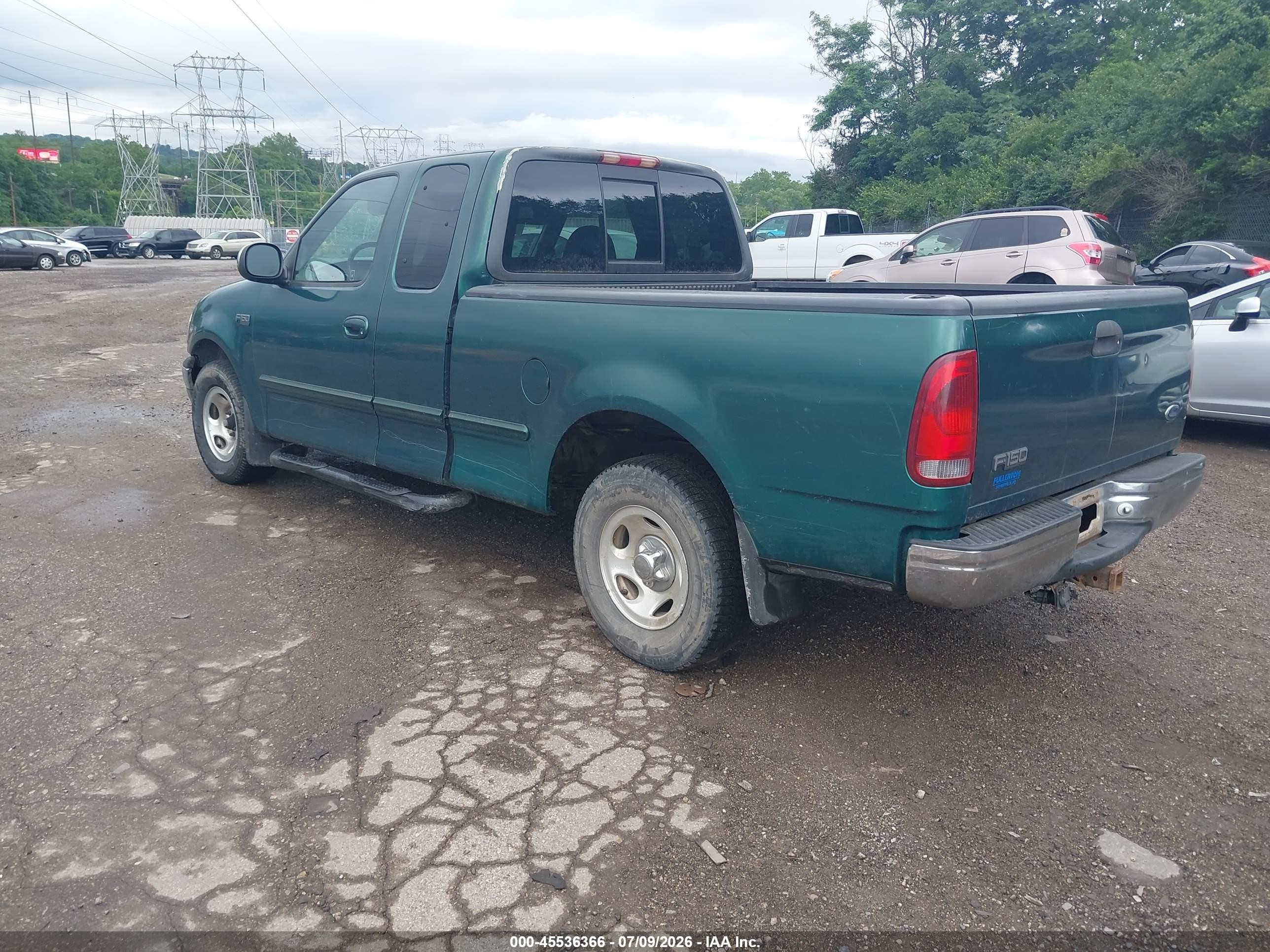 1999 Ford F-150 Work Series/xl/xlt Зеленый vin: 1FTZX1727XNA03765