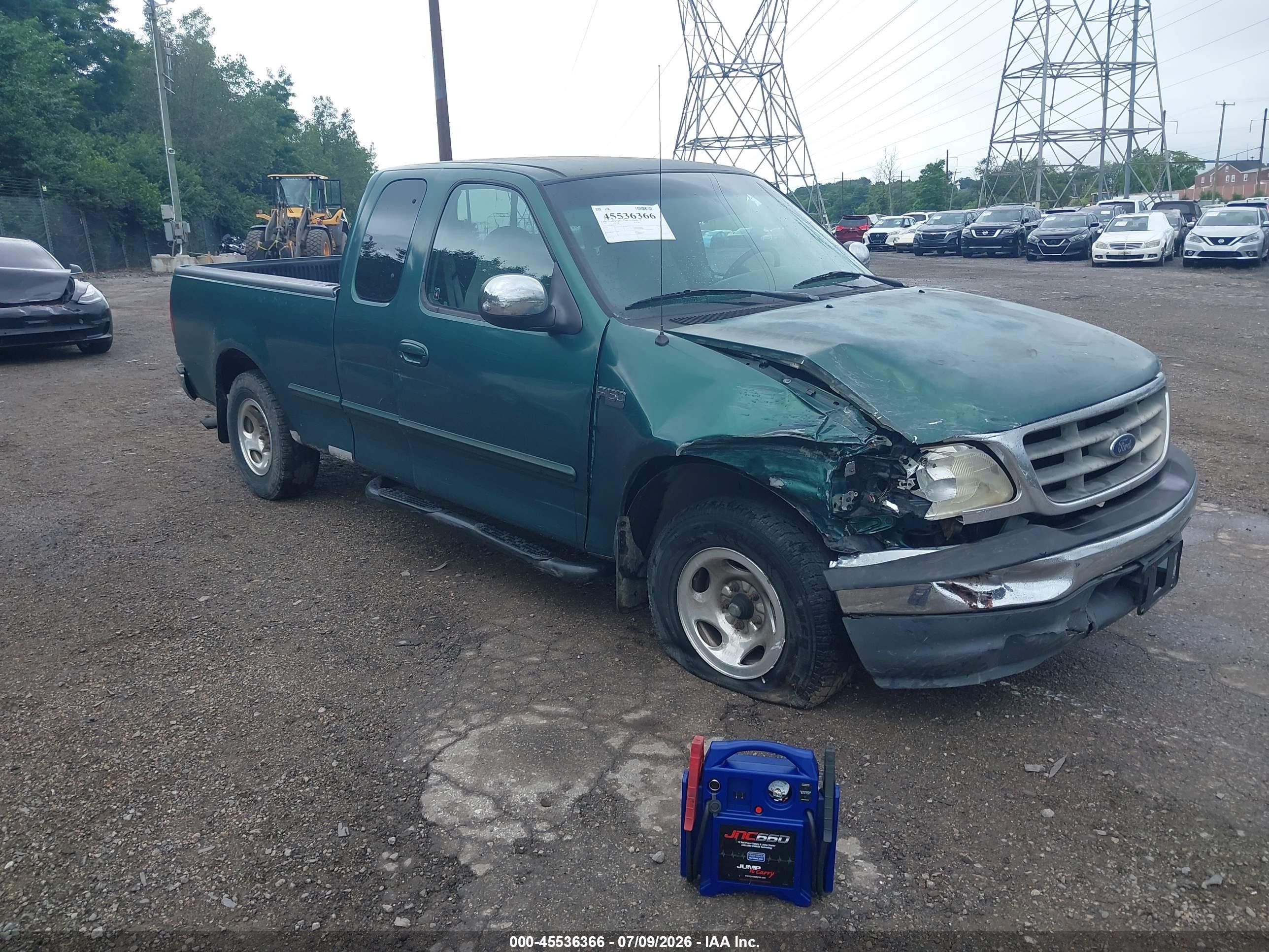 1999 Ford F-150 Work Series/xl/xlt Зеленый vin: 1FTZX1727XNA03765