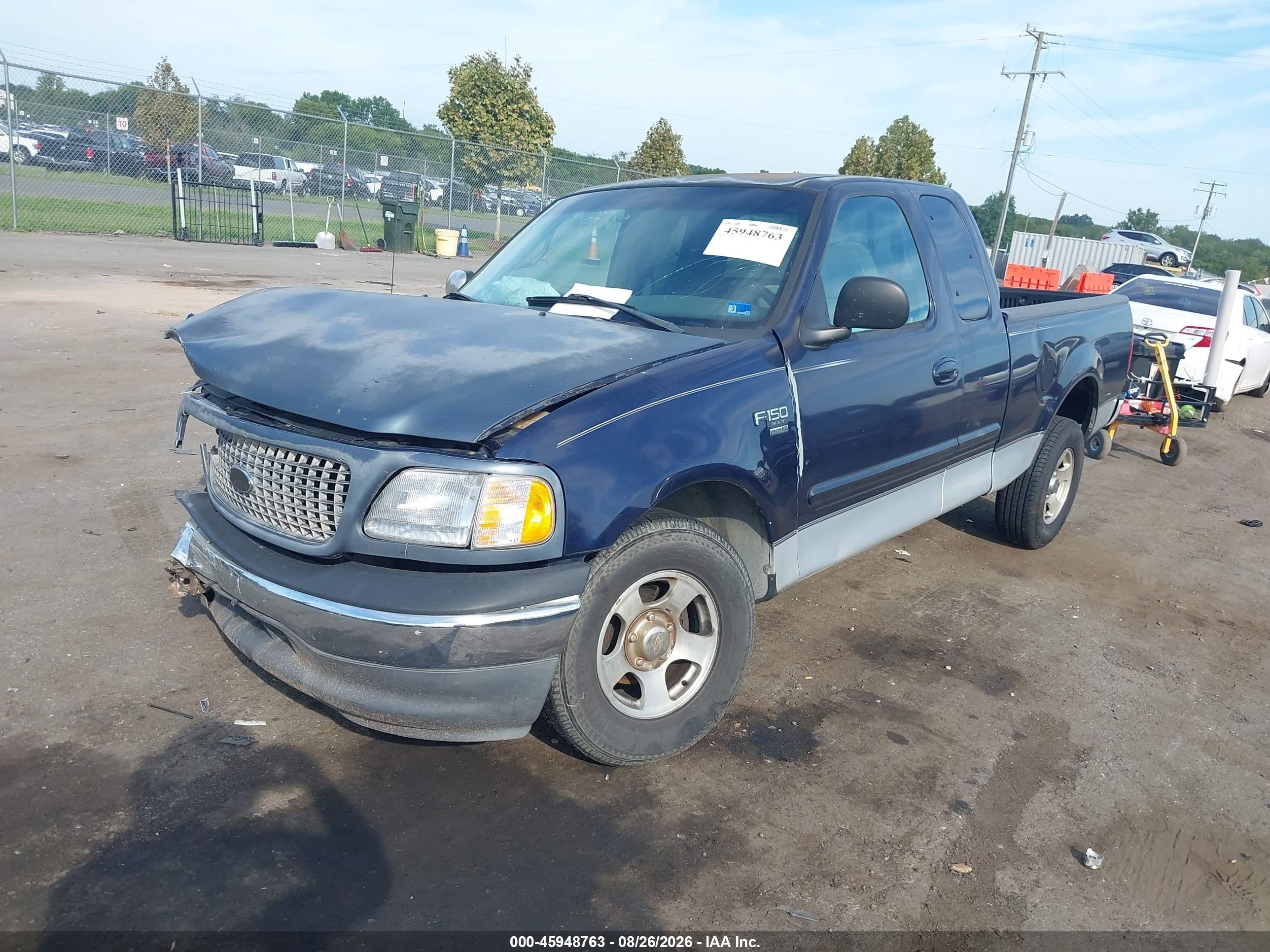 2000 Ford F-150 Work Series/xl/xlt Blue vin: 1FTZX1728YNB06047