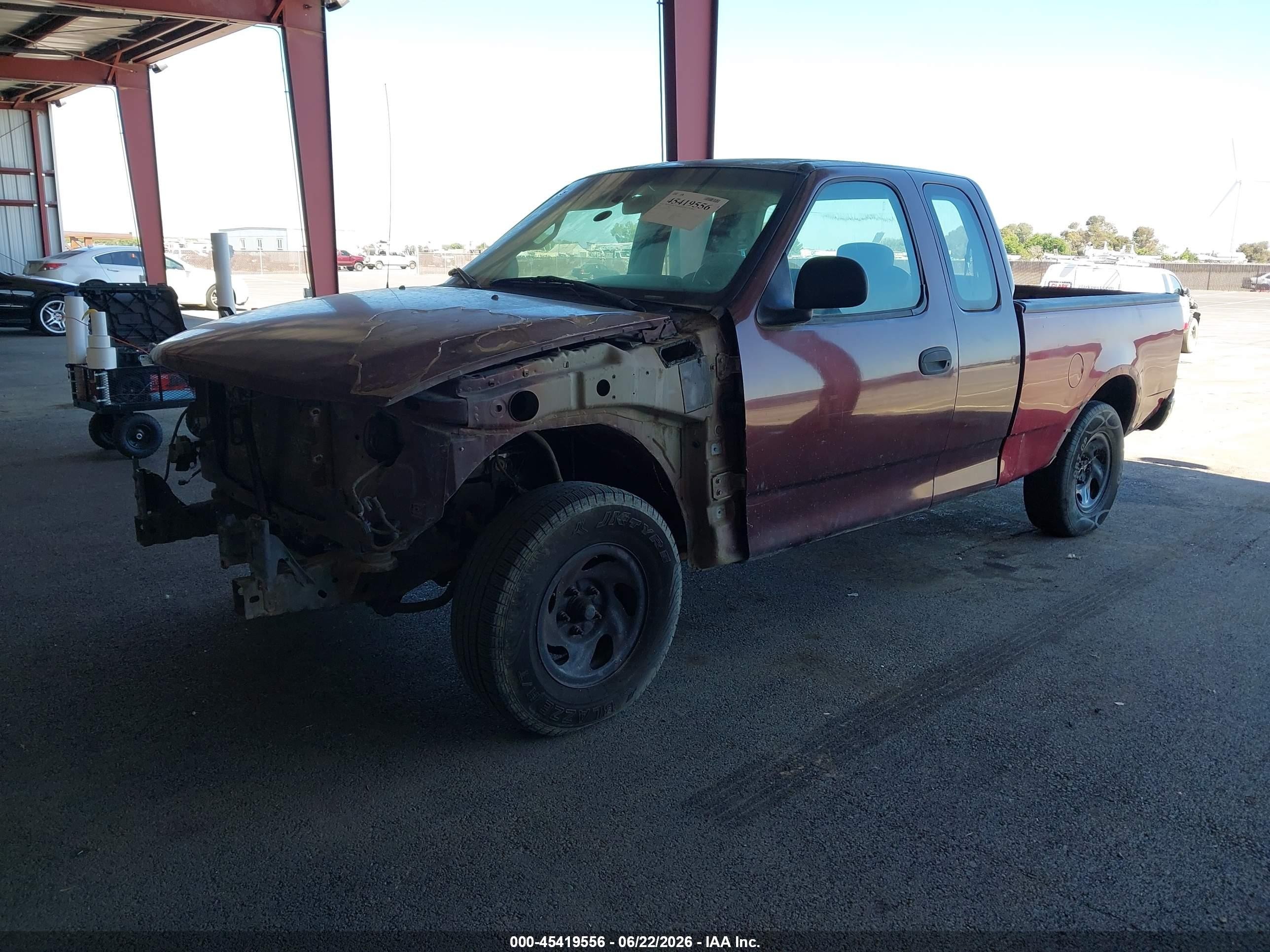 2001 Ford F-150 Xl/xlt Maroon vin: 1FTZX17291NB18990