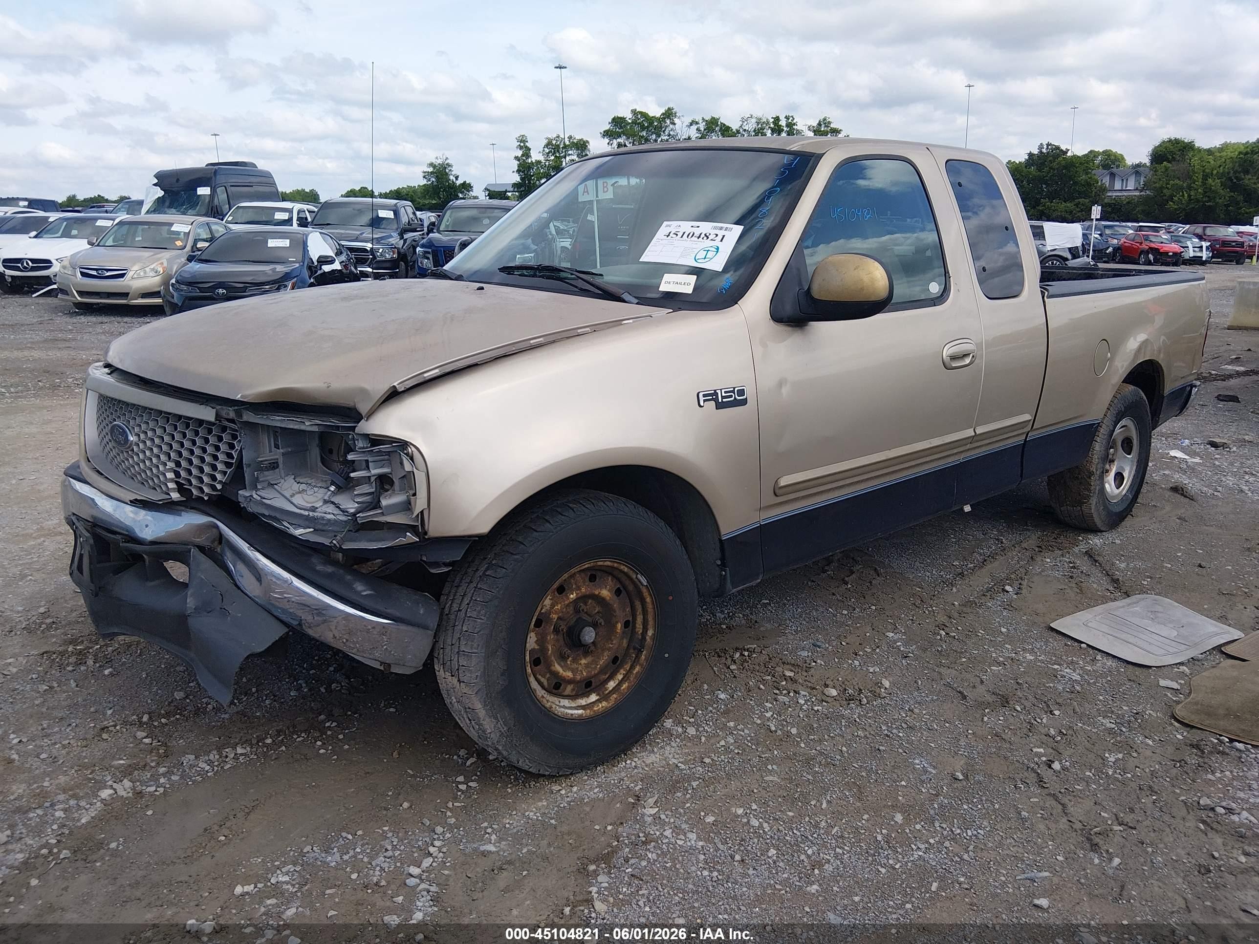 1999 Ford F-150 Work Series/xl/xlt Gold vin: 1FTZX1729XNB88059