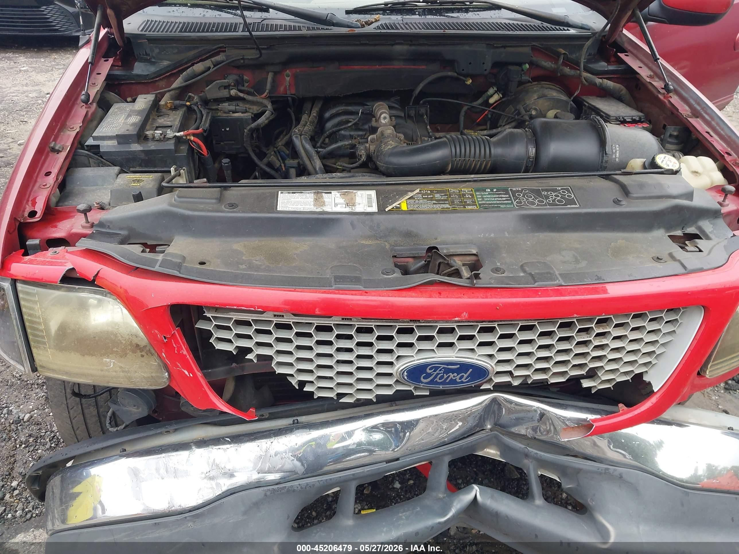 2001 Ford F-150 Xl/xlt Red vin: 1FTZX172X1NB67194