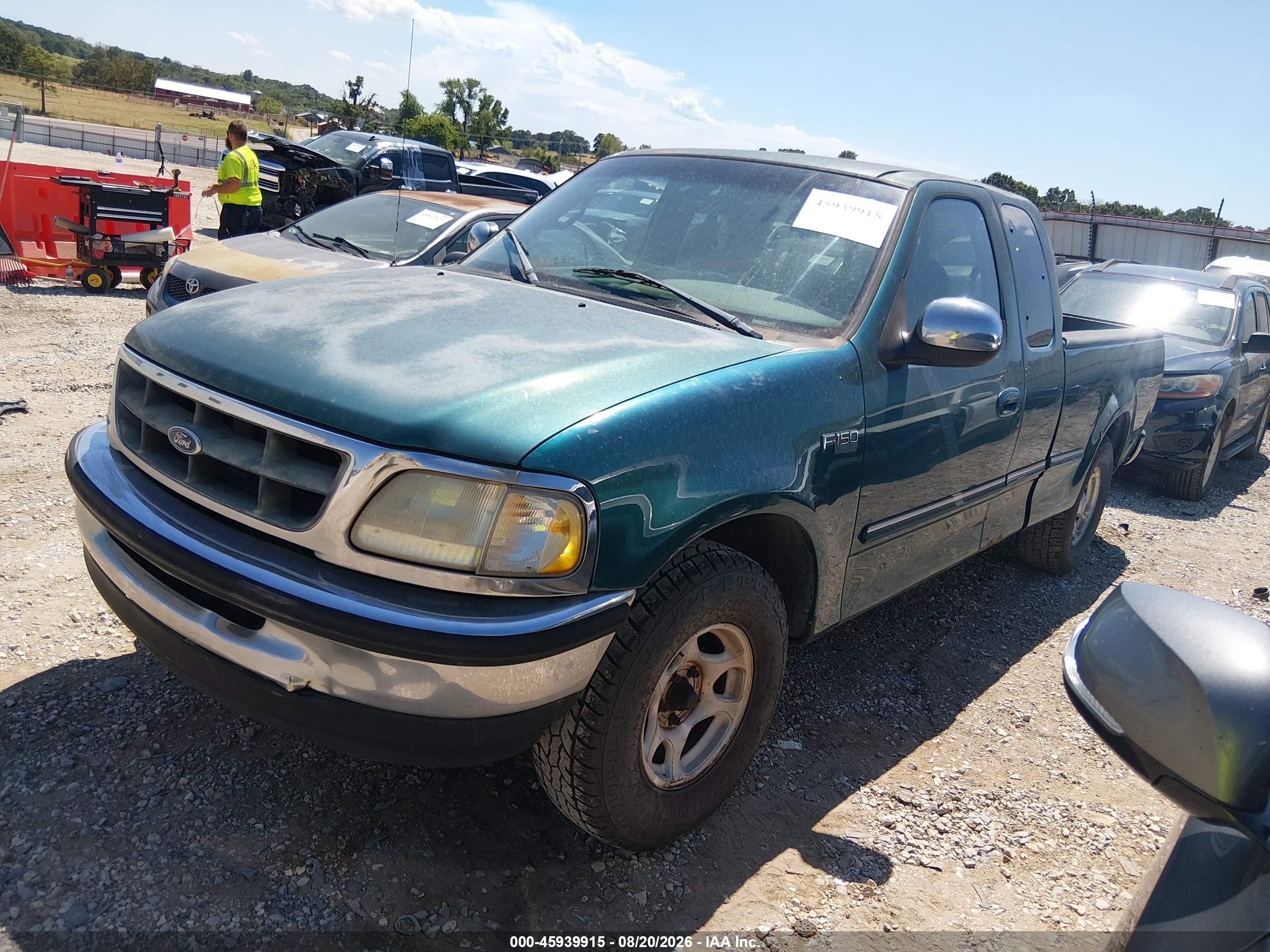 1998 Ford F-150 Standard/xl/xlt Green vin: 1FTZX172XWNB94175