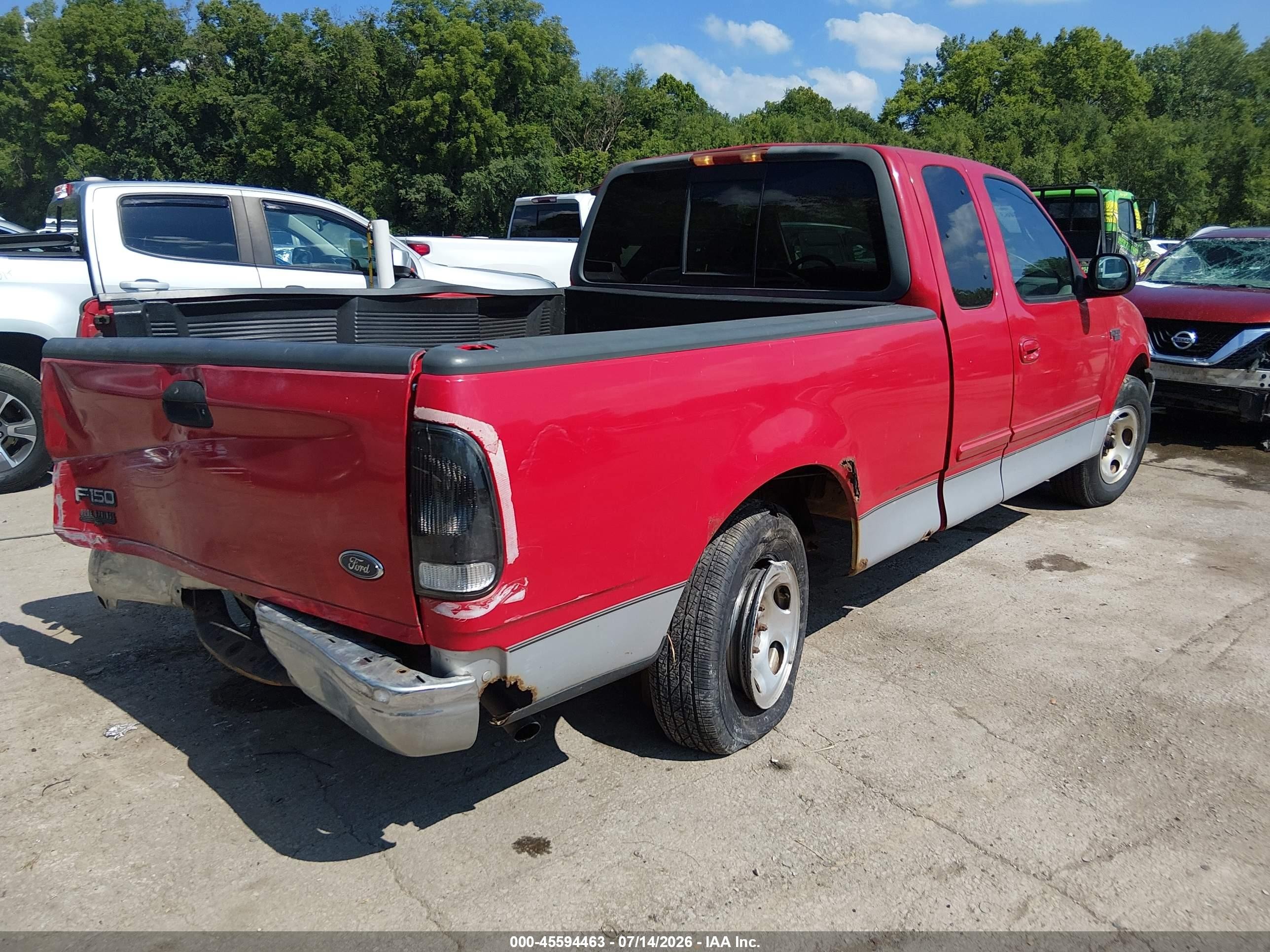 1999 Ford F-150 Work Series/xl/xlt Красный vin: 1FTZX172XXKA53254