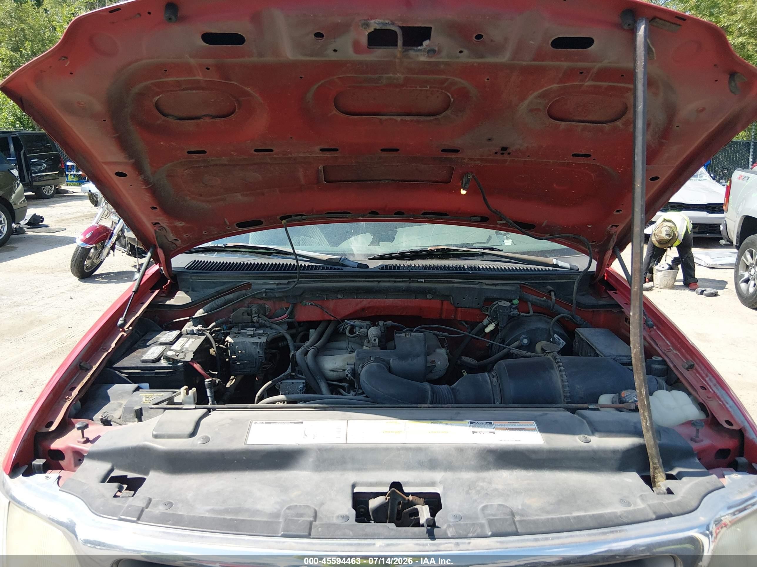 1999 Ford F-150 Work Series/xl/xlt Красный vin: 1FTZX172XXKA53254