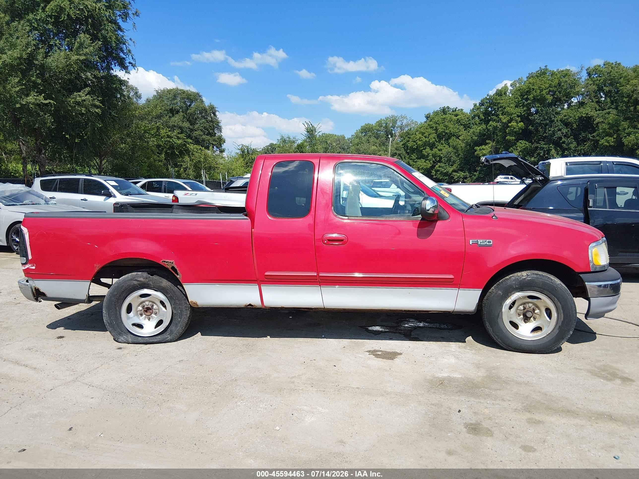 1999 Ford F-150 Work Series/xl/xlt Красный vin: 1FTZX172XXKA53254