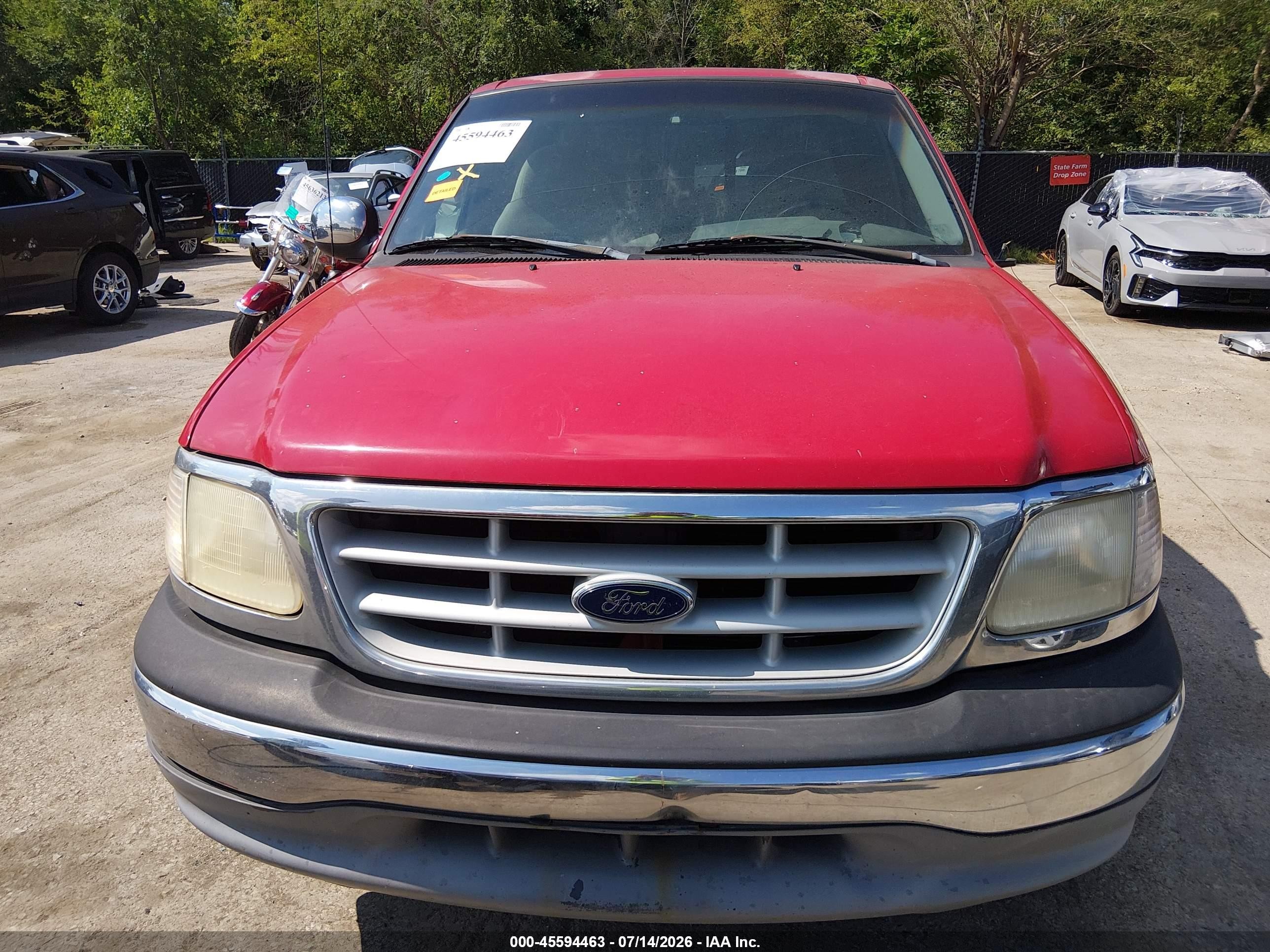 1999 Ford F-150 Work Series/xl/xlt Красный vin: 1FTZX172XXKA53254