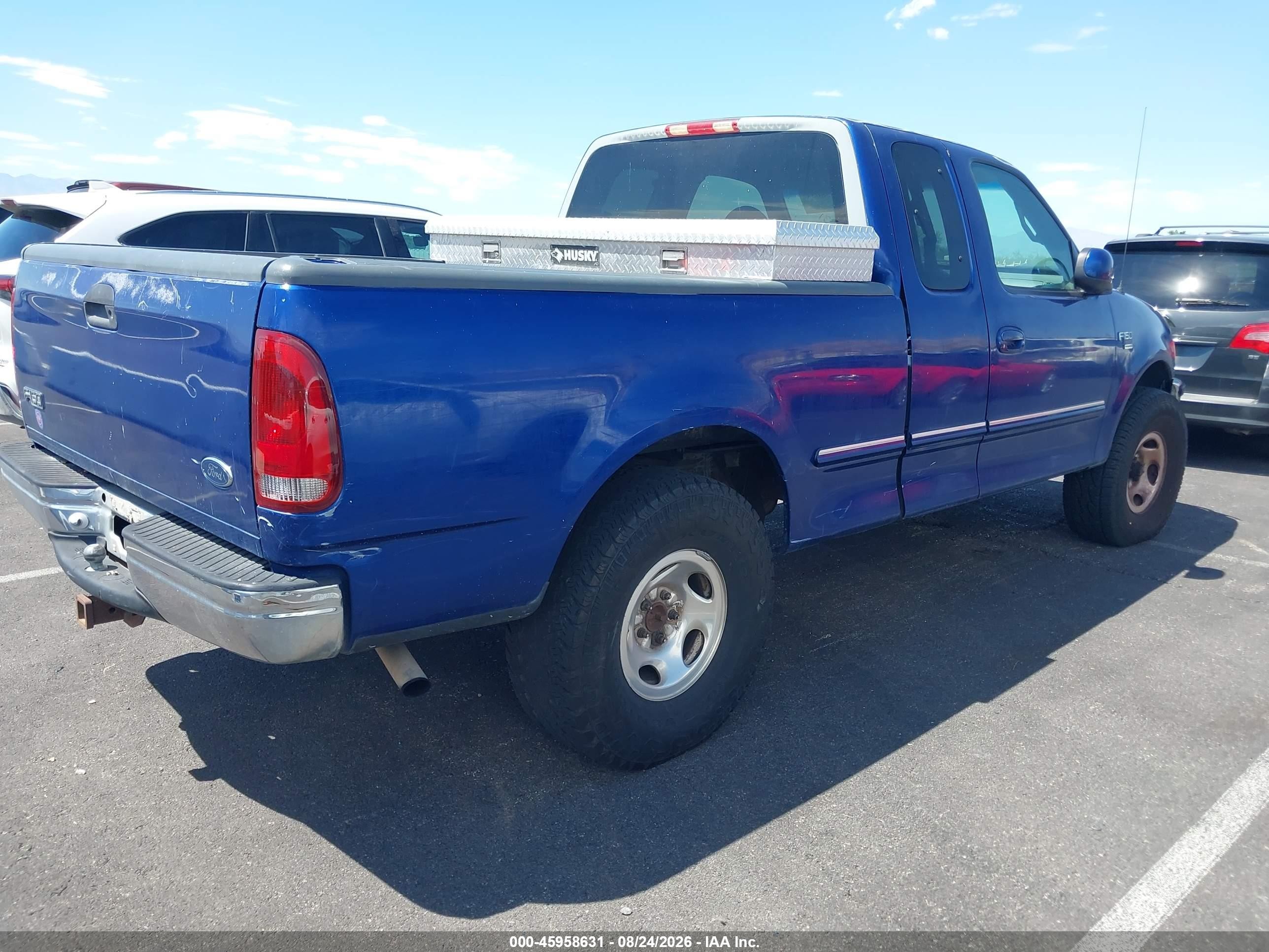 1998 Ford F-150 Lariat/standard/xl/xlt Blue vin: 1FTZX1761WKB27601