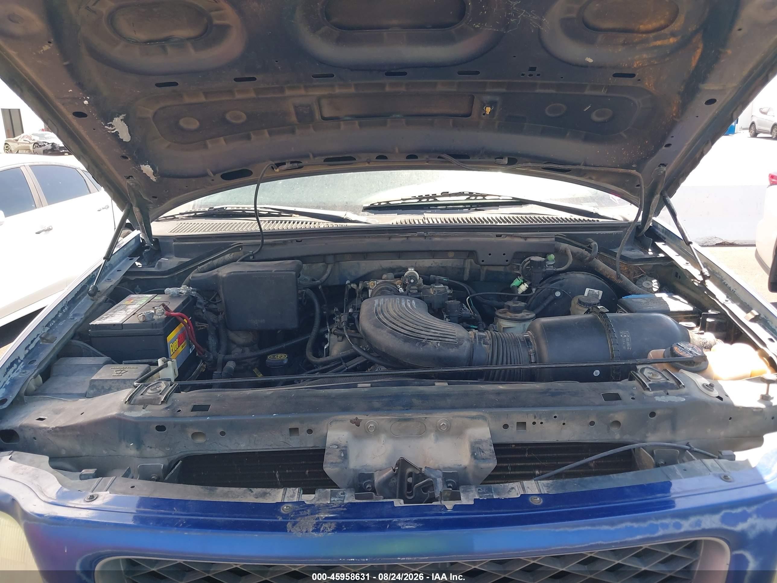 1998 Ford F-150 Lariat/standard/xl/xlt Blue vin: 1FTZX1761WKB27601