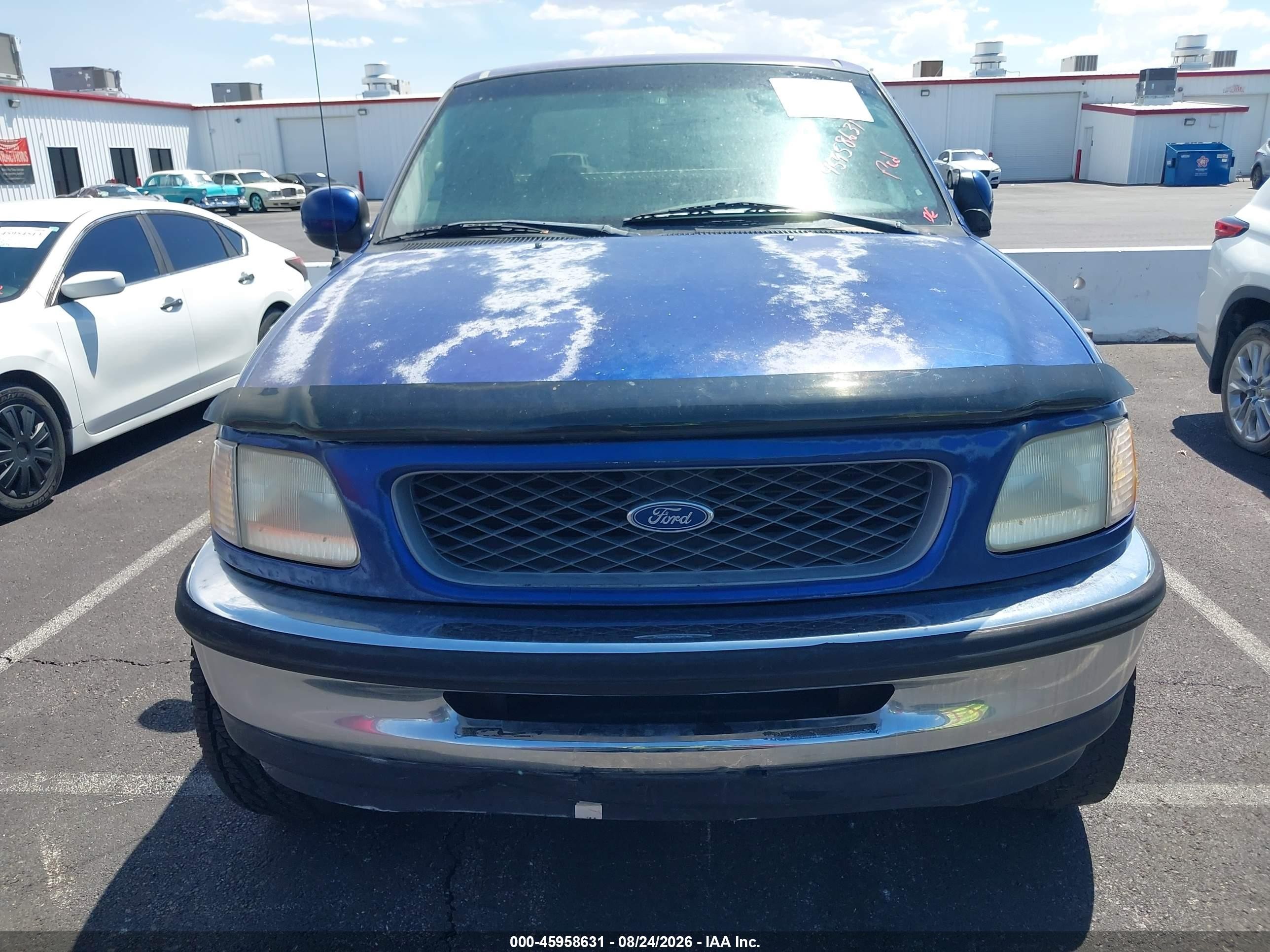 1998 Ford F-150 Lariat/standard/xl/xlt Blue vin: 1FTZX1761WKB27601