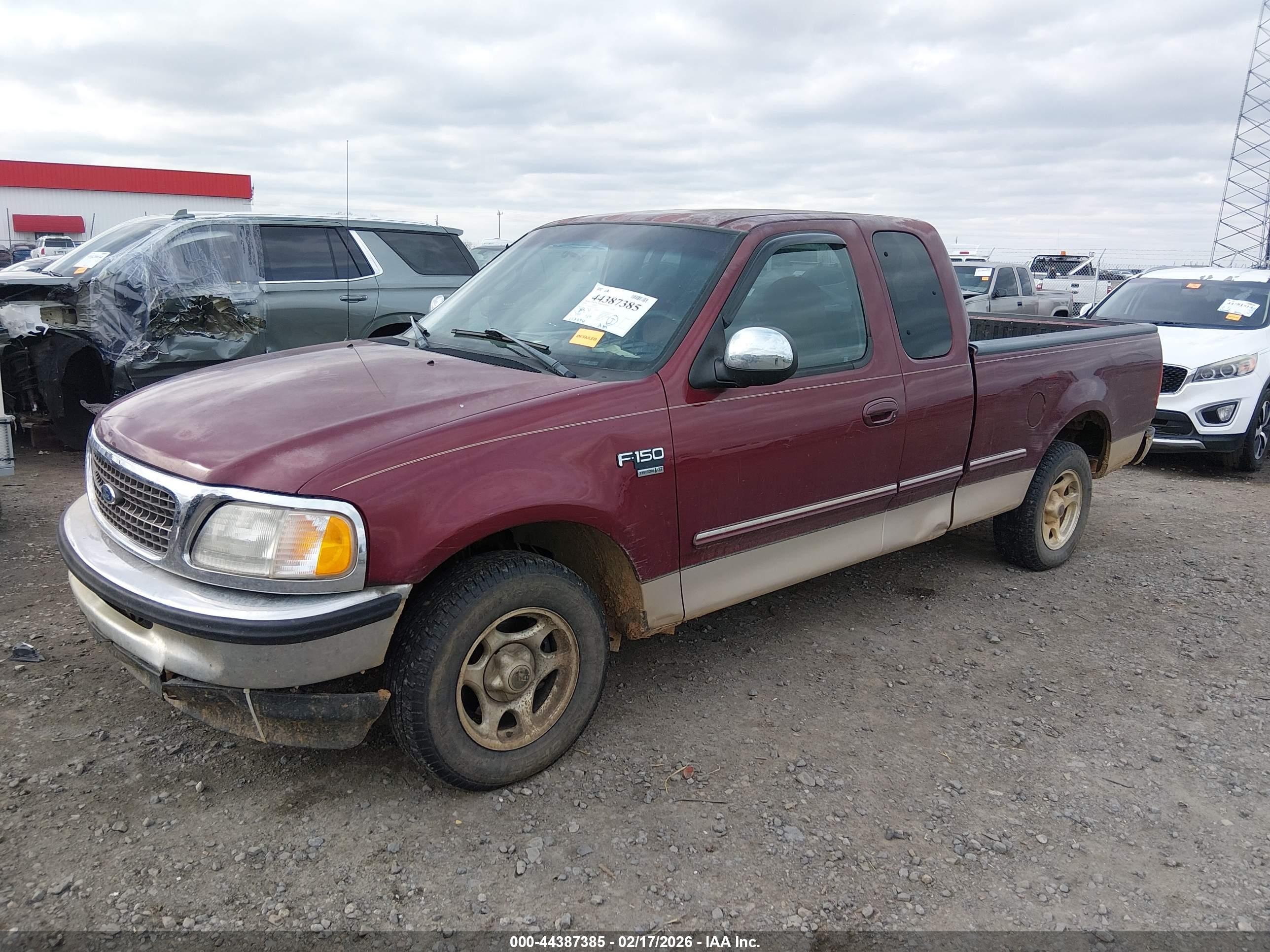 1998 Ford F-150 Lariat/standard/xl/xlt Red vin: 1FTZX1761WKB72778
