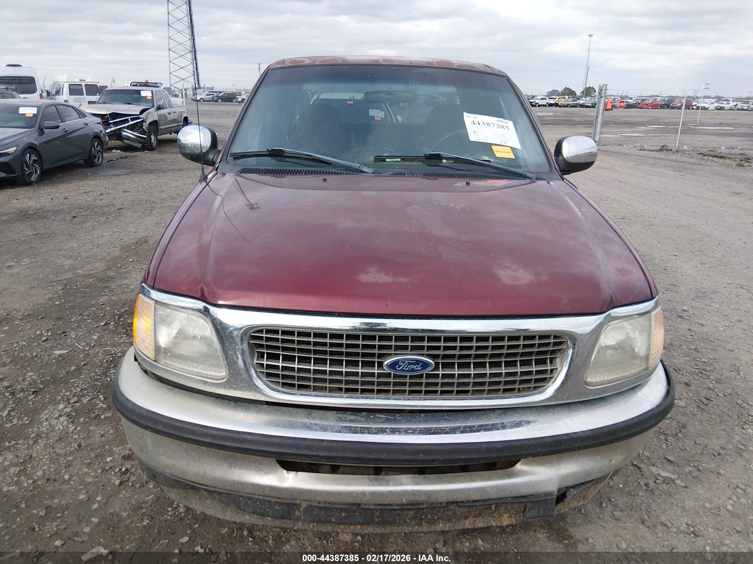 1998 Ford F-150 Lariat/standard/xl/xlt Red vin: 1FTZX1761WKB72778