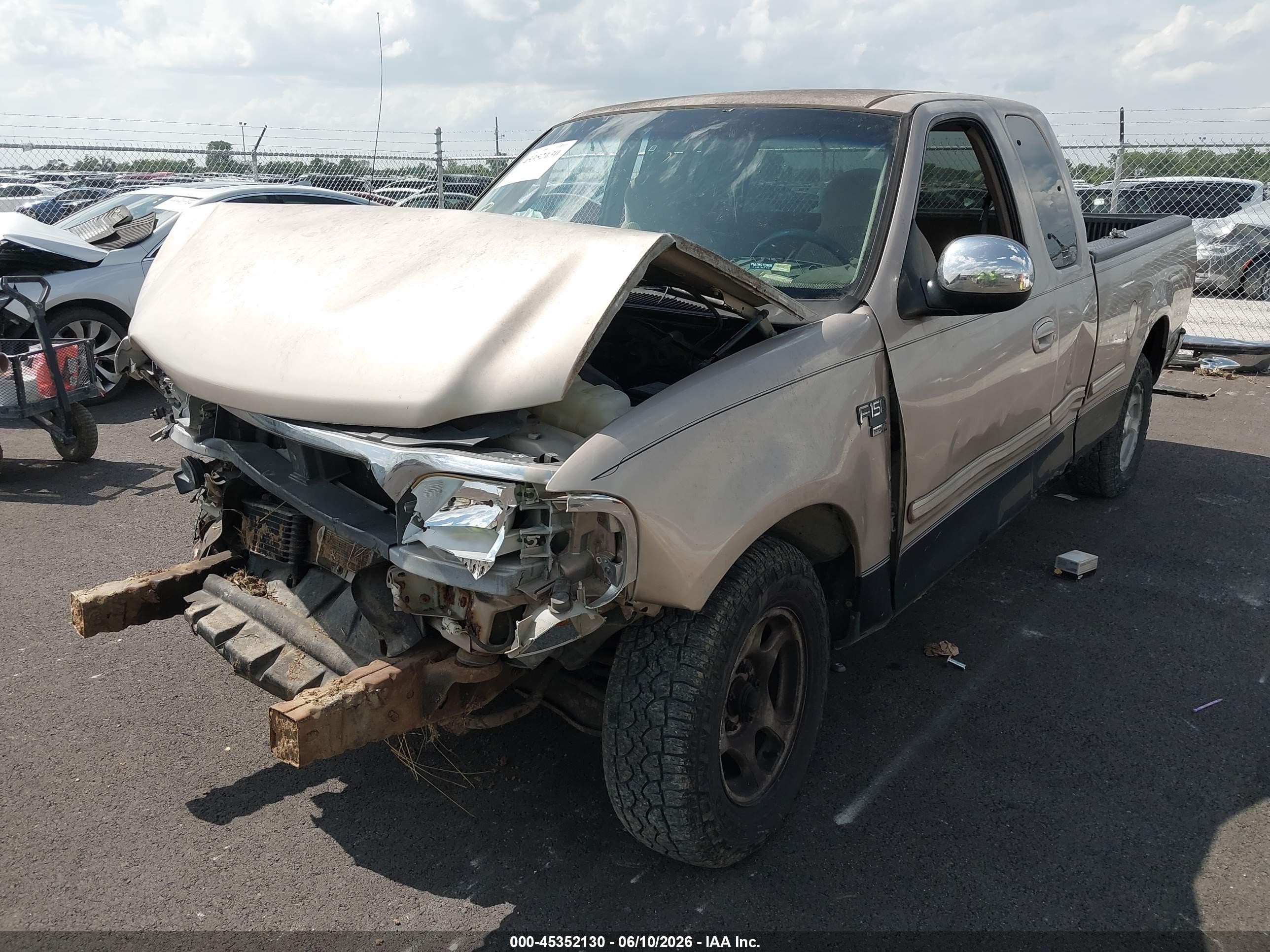 1998 Ford F-150 Lariat/standard/xl/xlt Beige vin: 1FTZX1761WNB86727