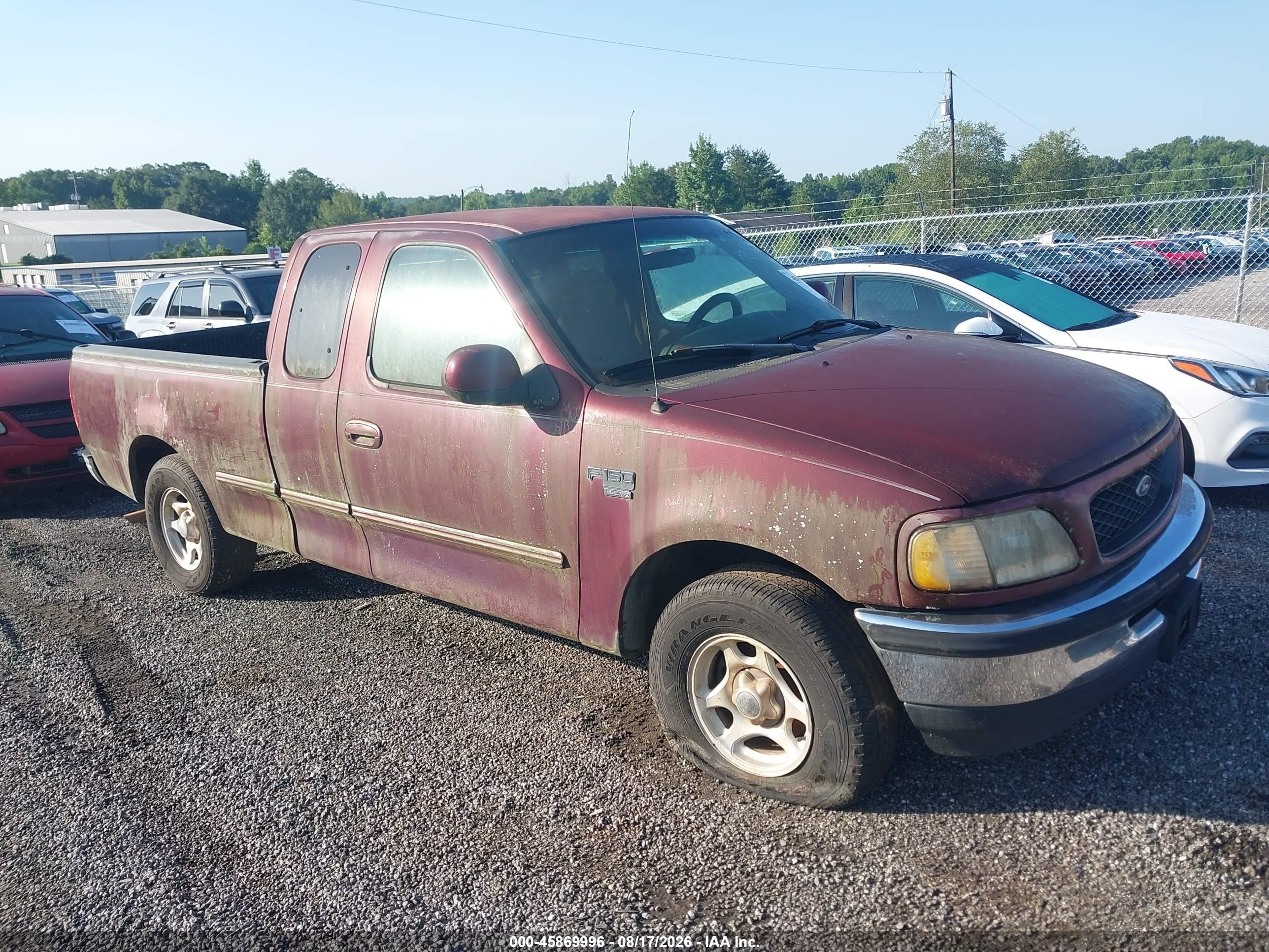1998 Ford F-150 Lariat/standard/xl/xlt Бордовый vin: 1FTZX1762WNA16456