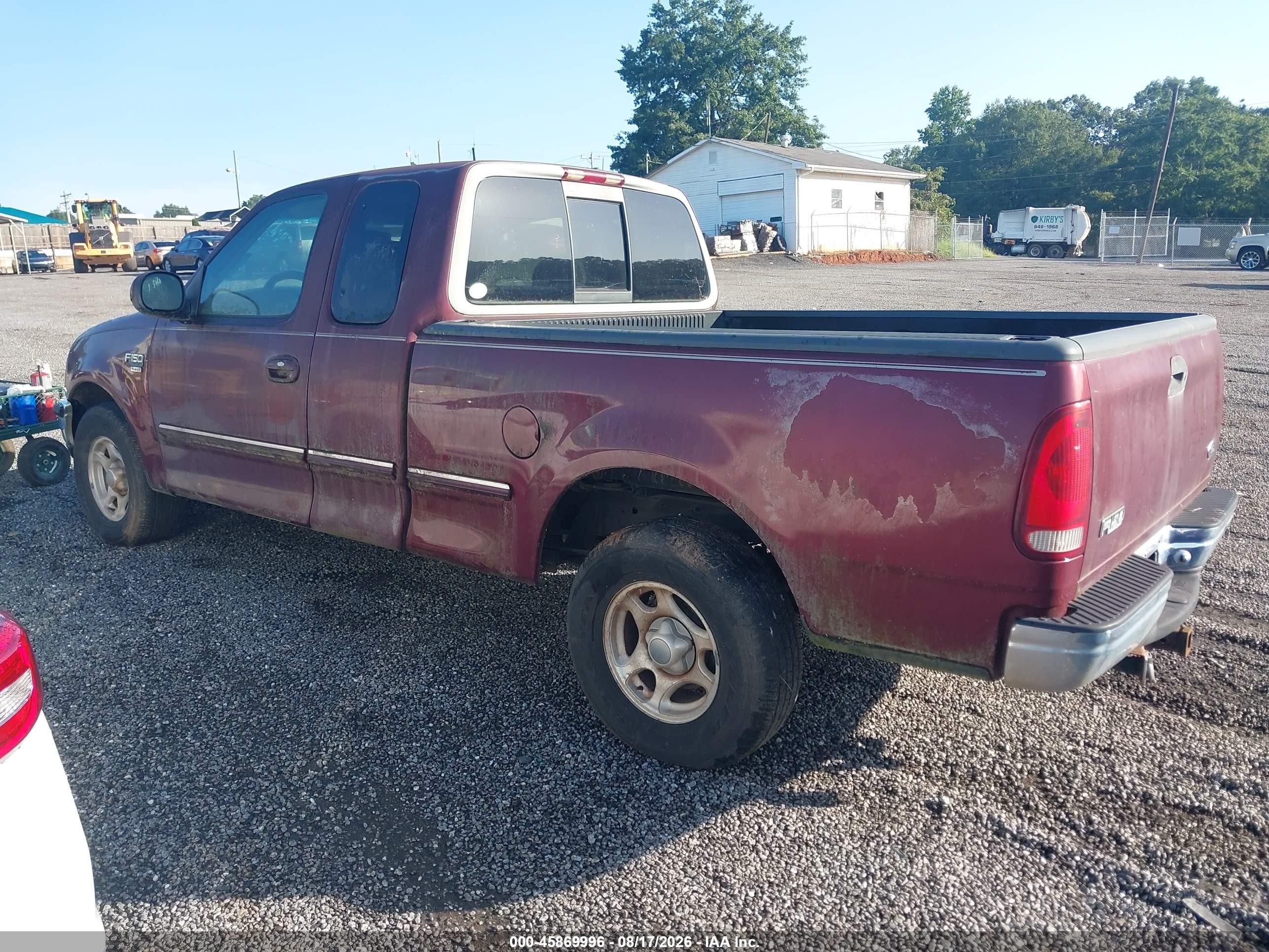 1998 Ford F-150 Lariat/standard/xl/xlt Бордовый vin: 1FTZX1762WNA16456