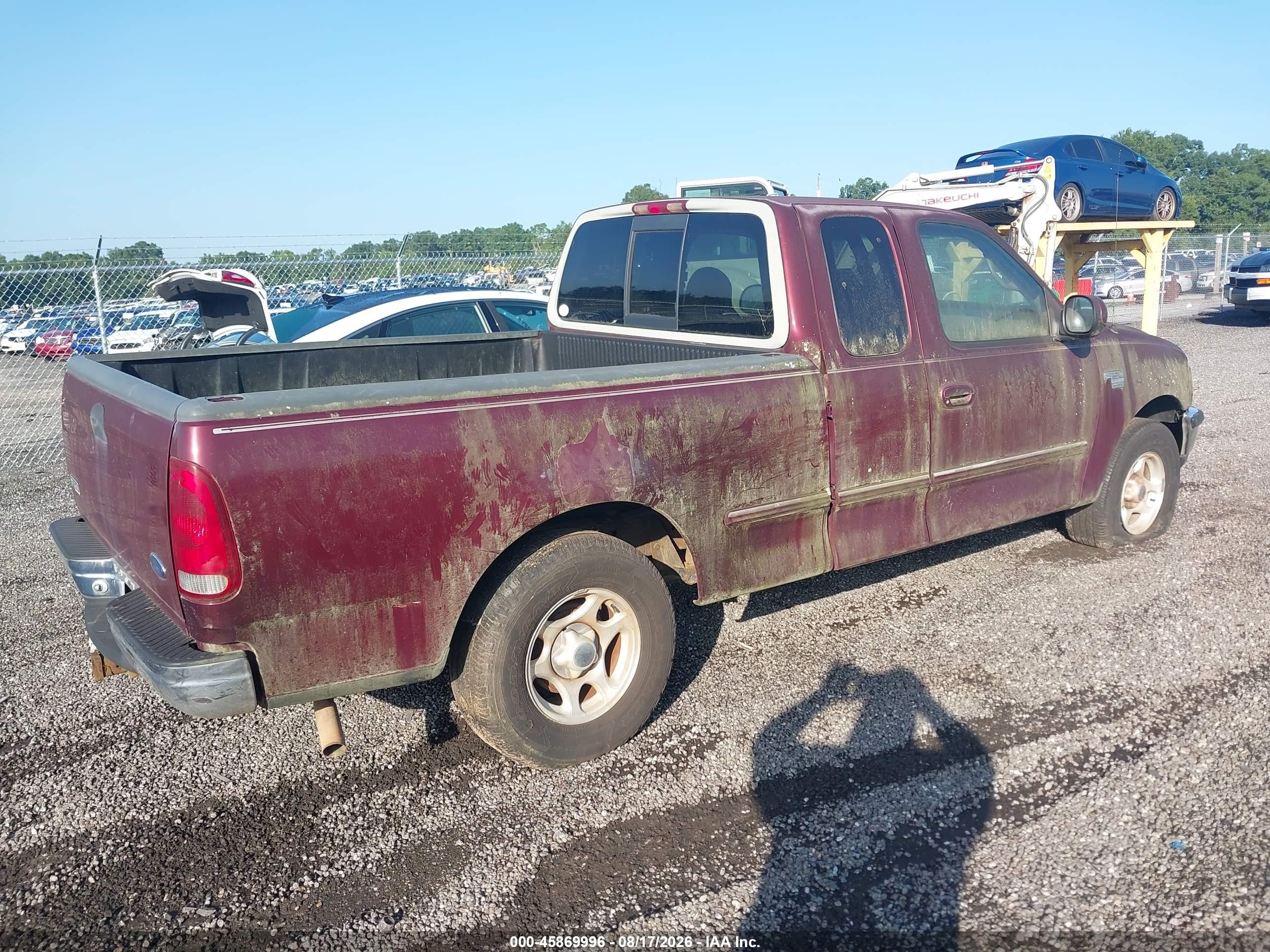 1998 Ford F-150 Lariat/standard/xl/xlt Бордовый vin: 1FTZX1762WNA16456