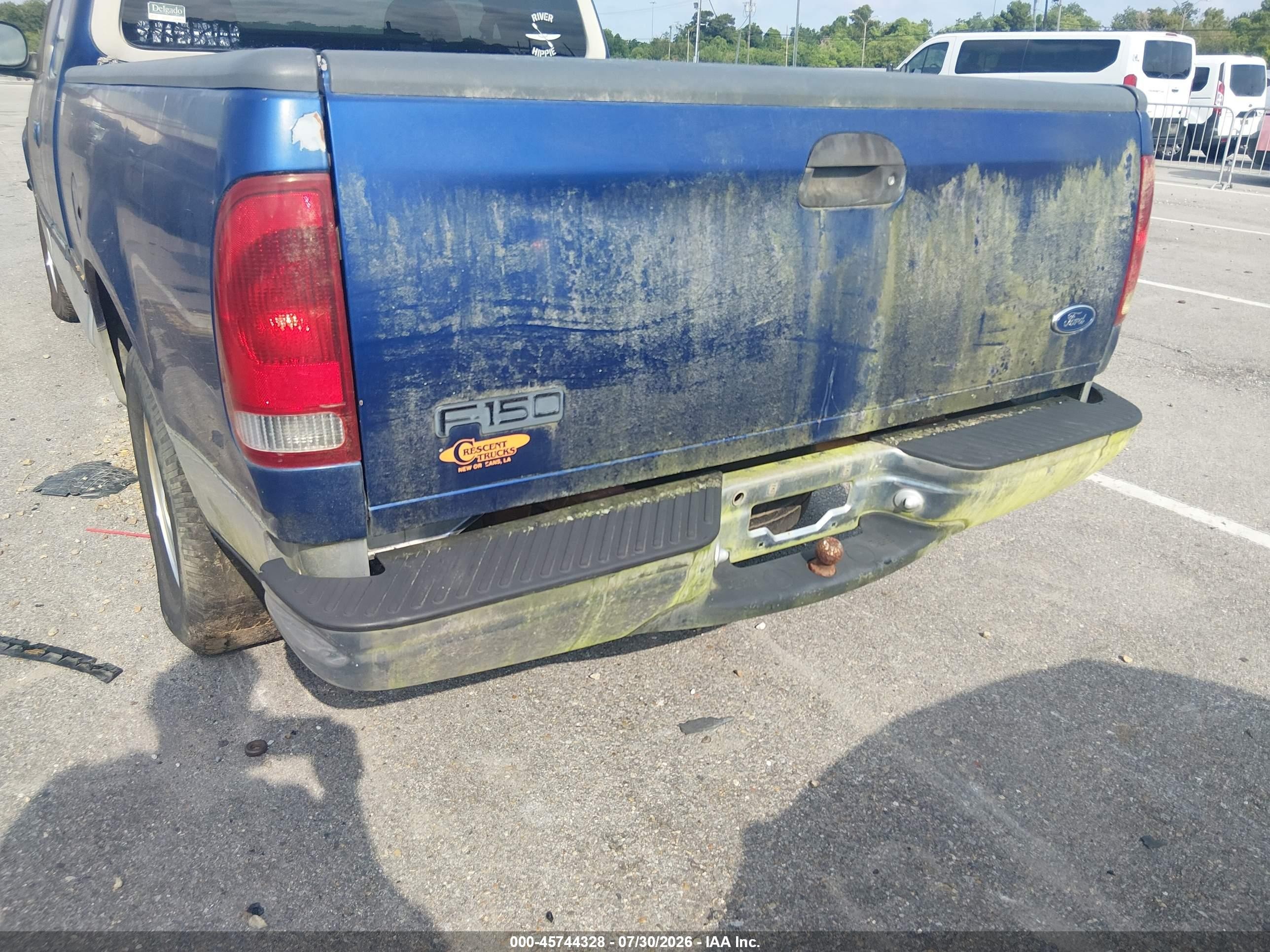 1998 Ford F-150 Lariat/standard/xl/xlt Blue vin: 1FTZX1762WNB06190