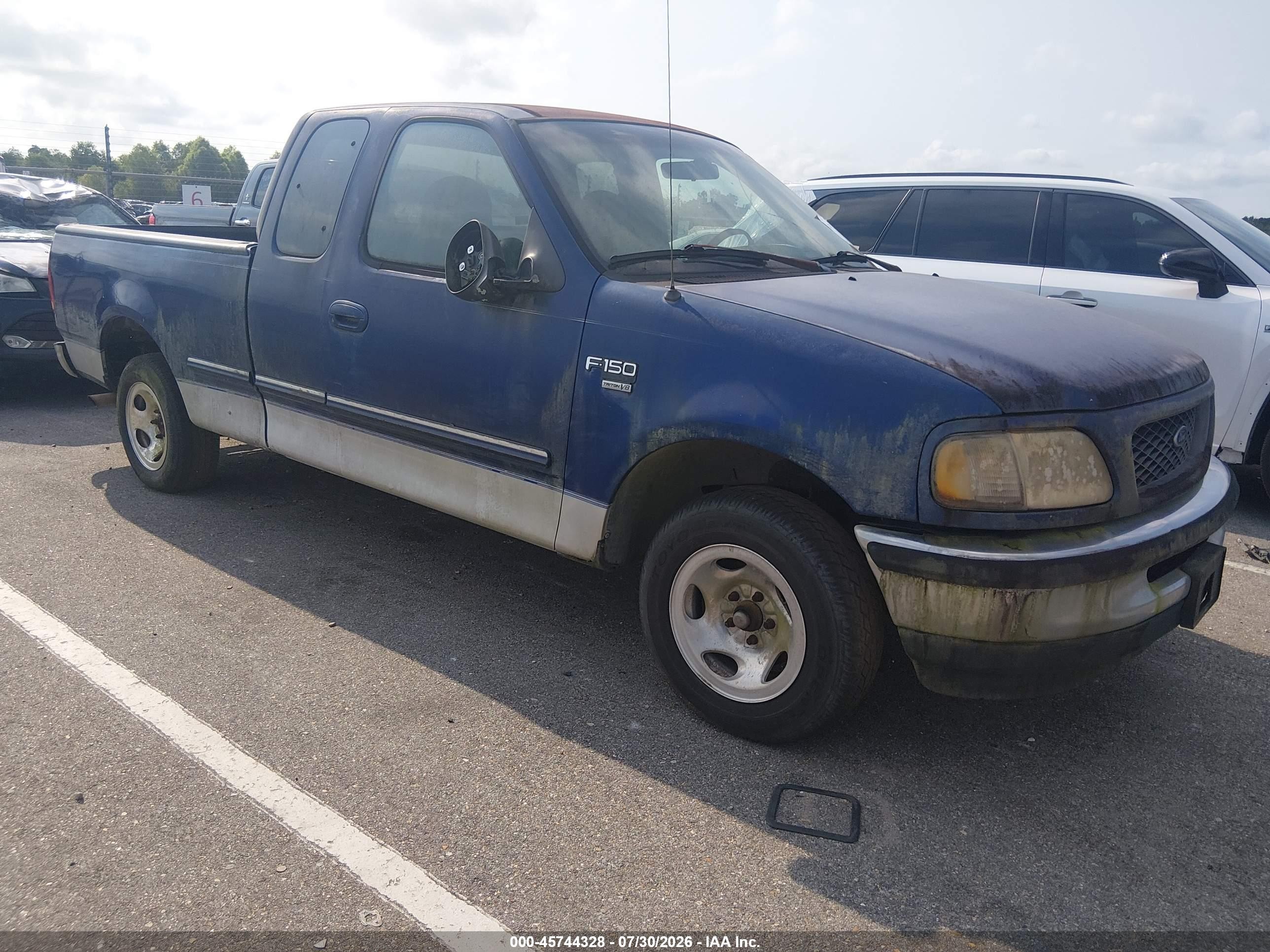 1998 Ford F-150 Lariat/standard/xl/xlt Blue vin: 1FTZX1762WNB06190