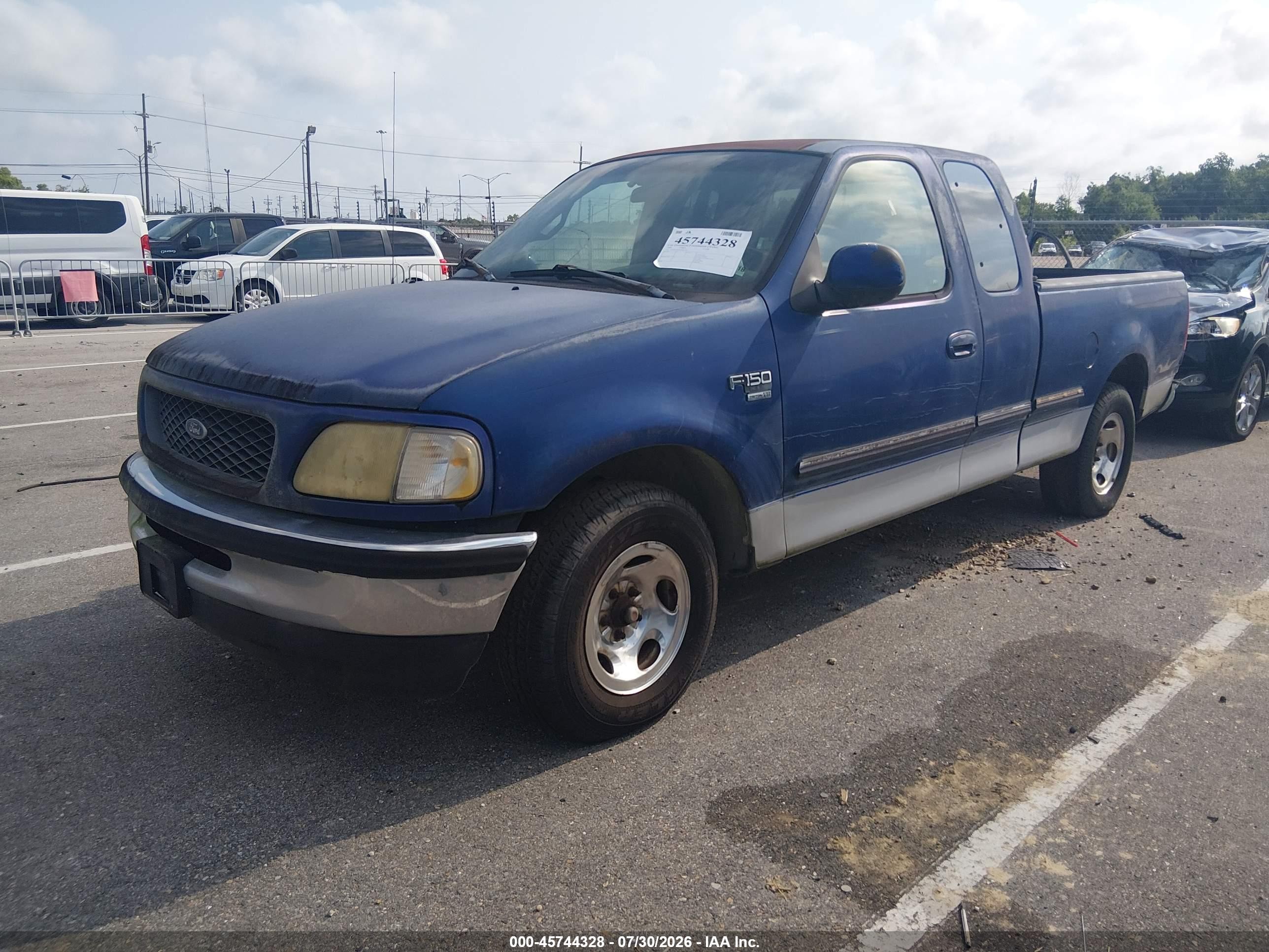 1998 Ford F-150 Lariat/standard/xl/xlt Blue vin: 1FTZX1762WNB06190