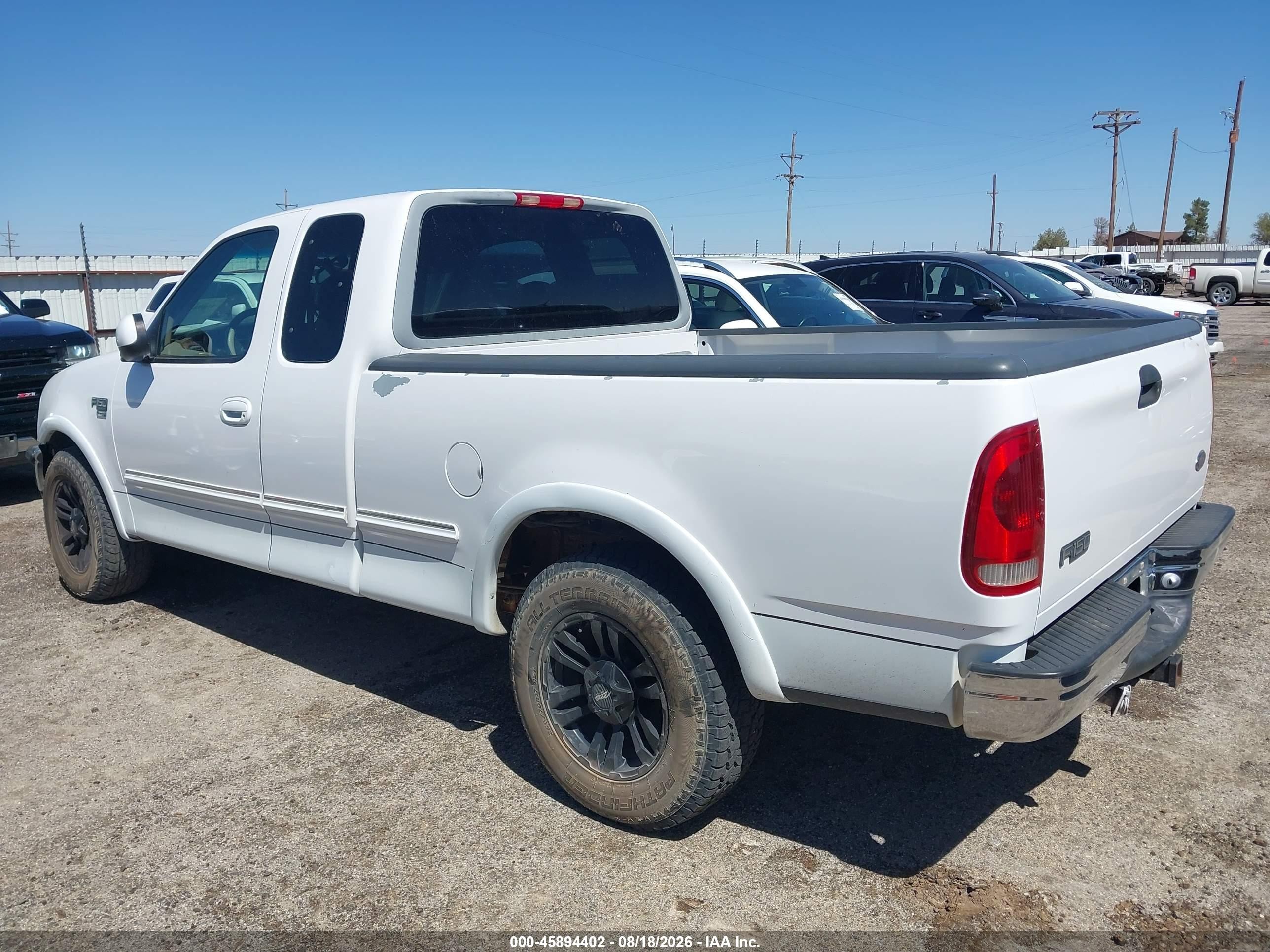 1998 Ford F-150 Lariat/standard/xl/xlt White vin: 1FTZX1763WKA20095