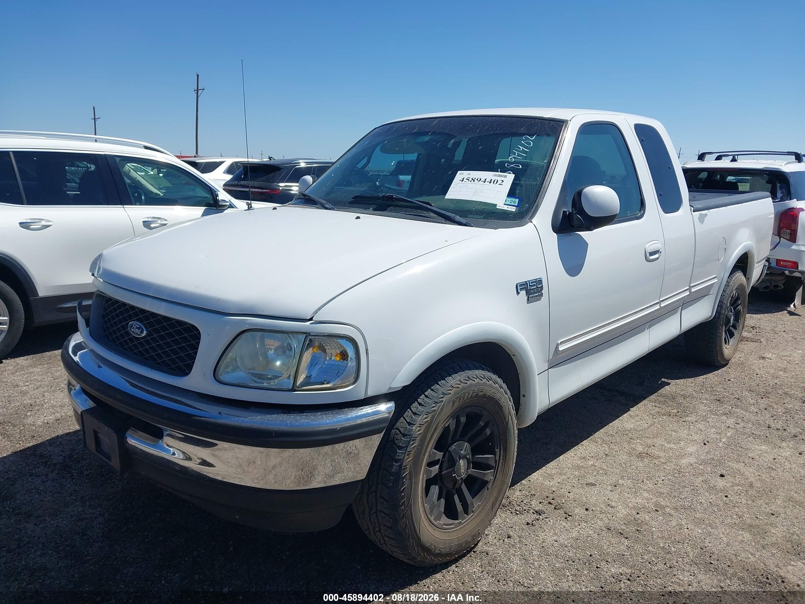 1998 Ford F-150 Lariat/standard/xl/xlt White vin: 1FTZX1763WKA20095