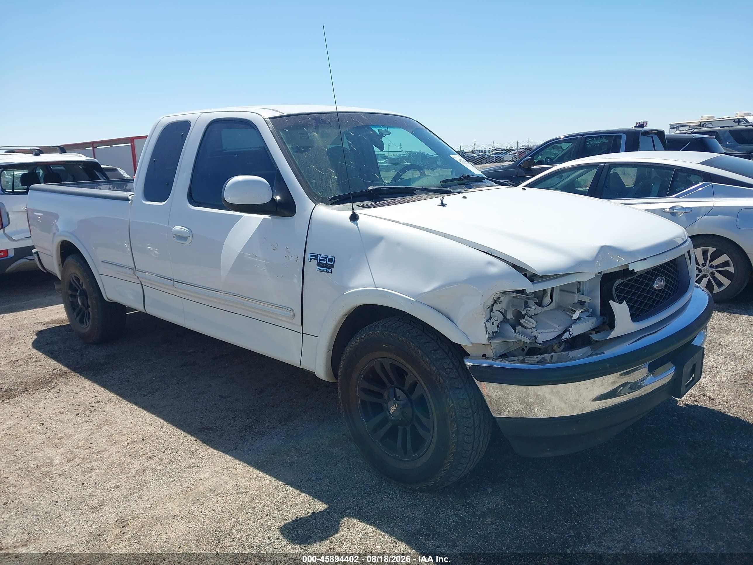 1998 Ford F-150 Lariat/standard/xl/xlt White vin: 1FTZX1763WKA20095
