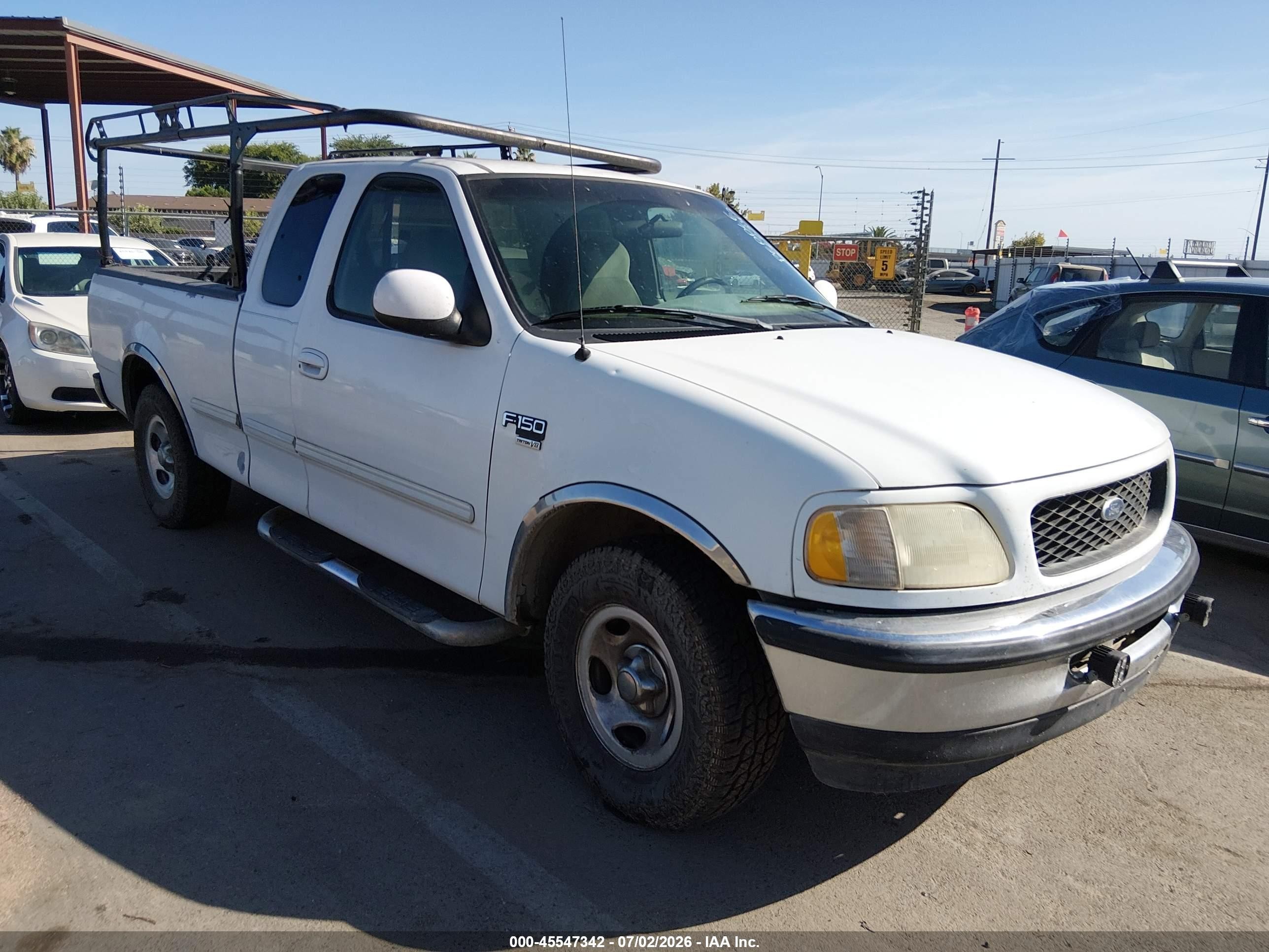 1998 Ford F-150 Lariat/standard/xl/xlt White vin: 1FTZX1763WKA32019