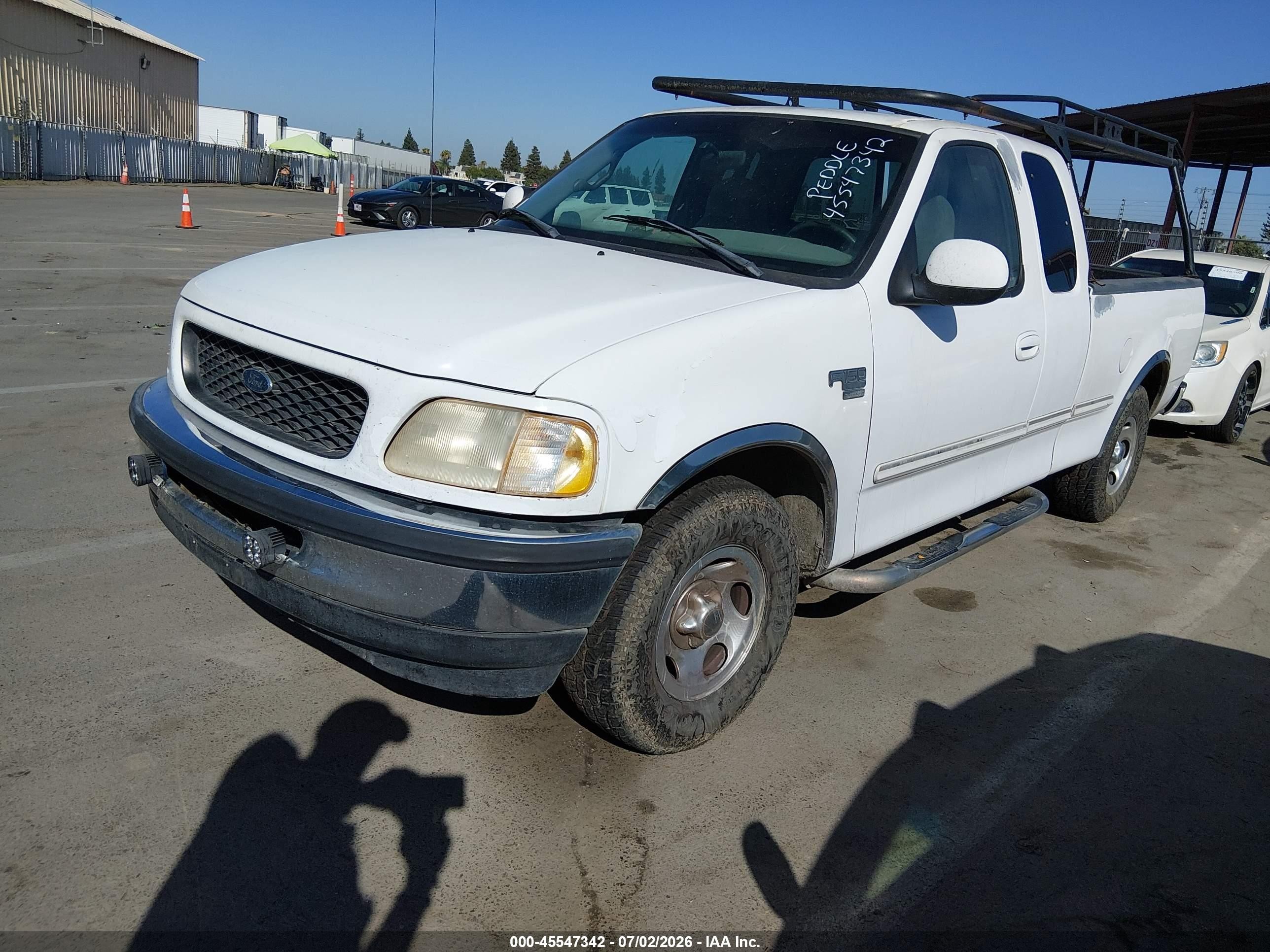 1998 Ford F-150 Lariat/standard/xl/xlt White vin: 1FTZX1763WKA32019