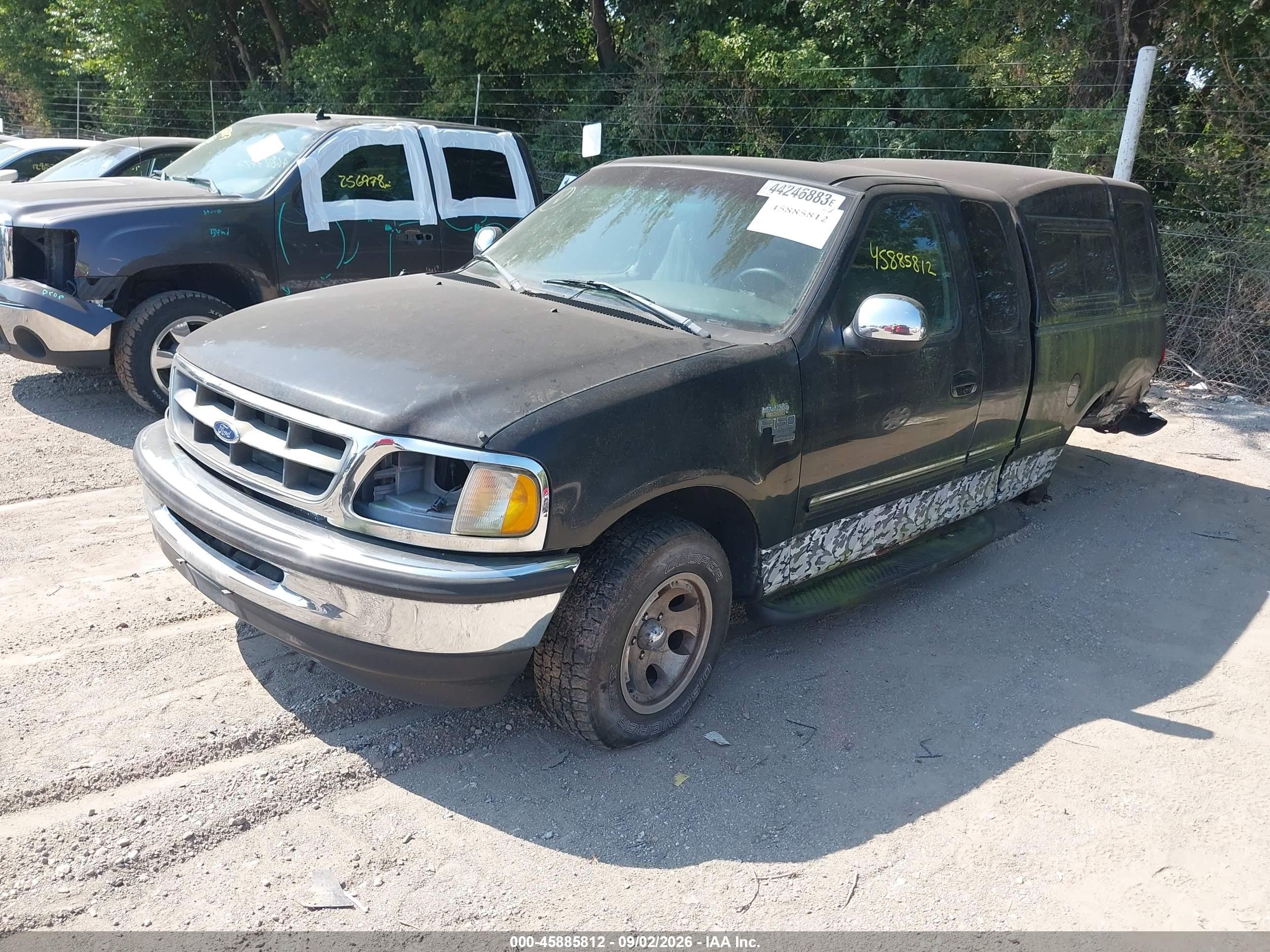 1998 Ford F-150 Lariat/standard/xl/xlt Black vin: 1FTZX1763WNB49758