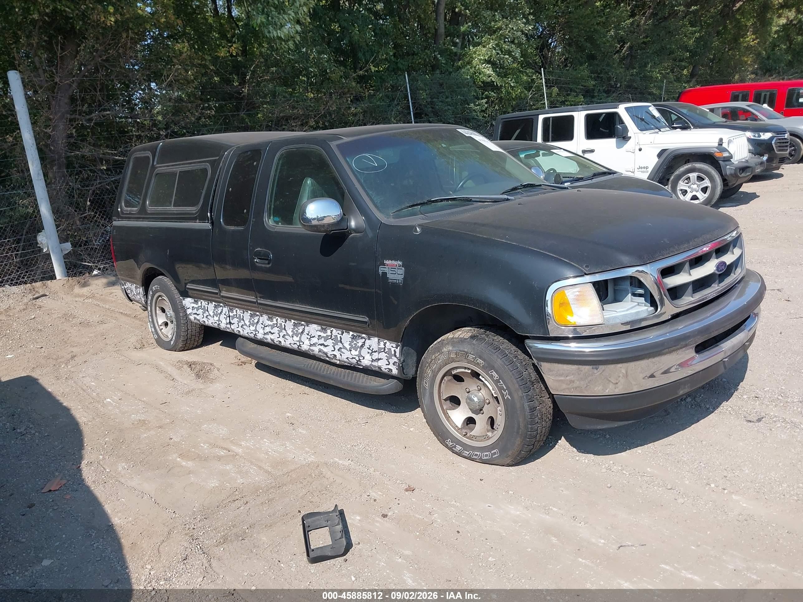 1998 Ford F-150 Lariat/standard/xl/xlt Black vin: 1FTZX1763WNB49758
