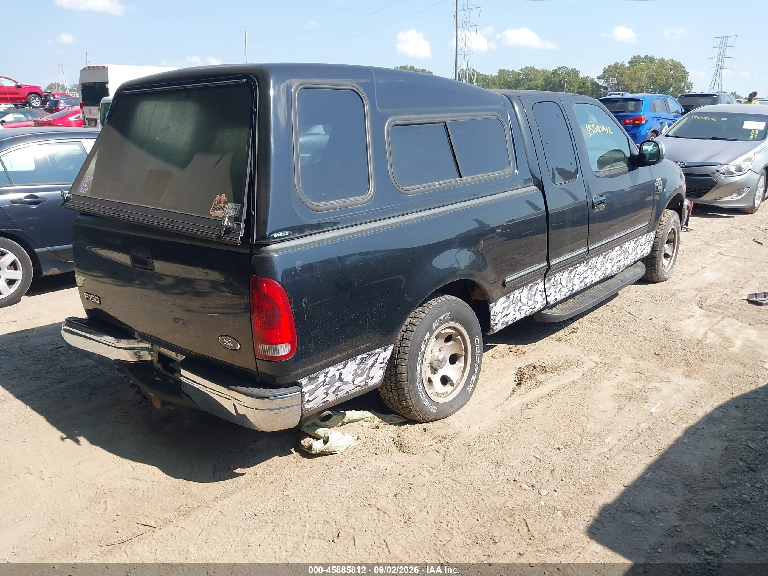 1998 Ford F-150 Lariat/standard/xl/xlt Black vin: 1FTZX1763WNB49758