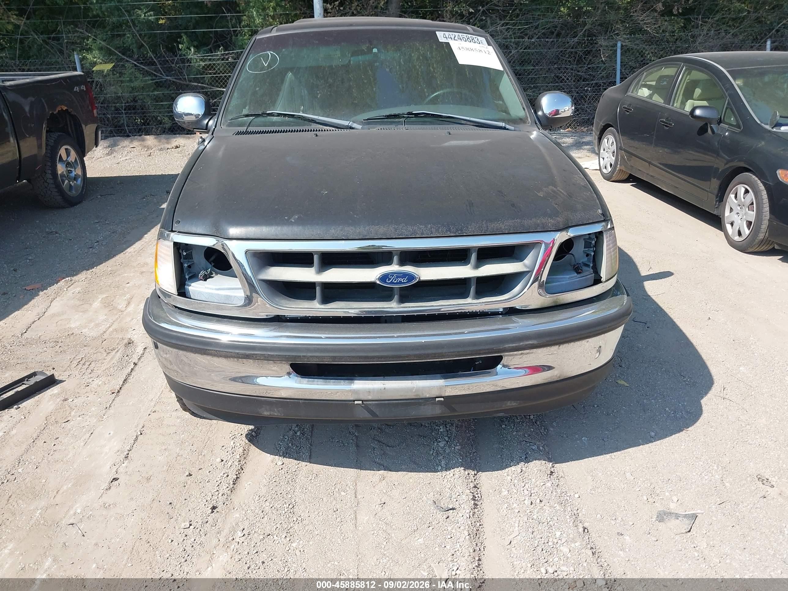 1998 Ford F-150 Lariat/standard/xl/xlt Black vin: 1FTZX1763WNB49758