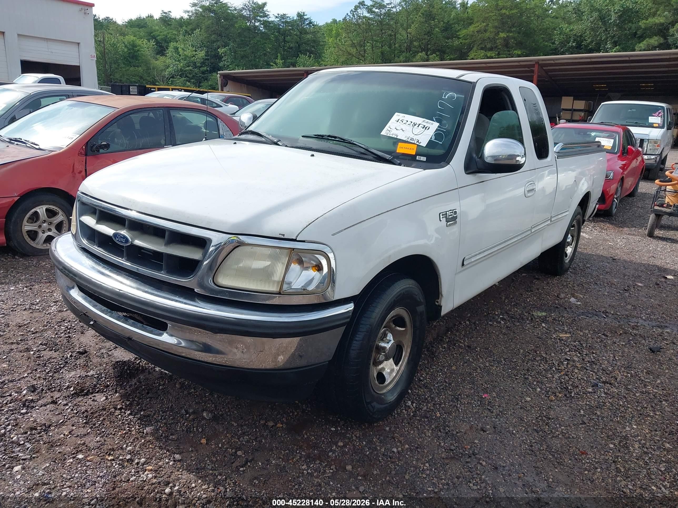 1998 Ford F-150 Lariat/standard/xl/xlt White vin: 1FTZX1764WNB10175