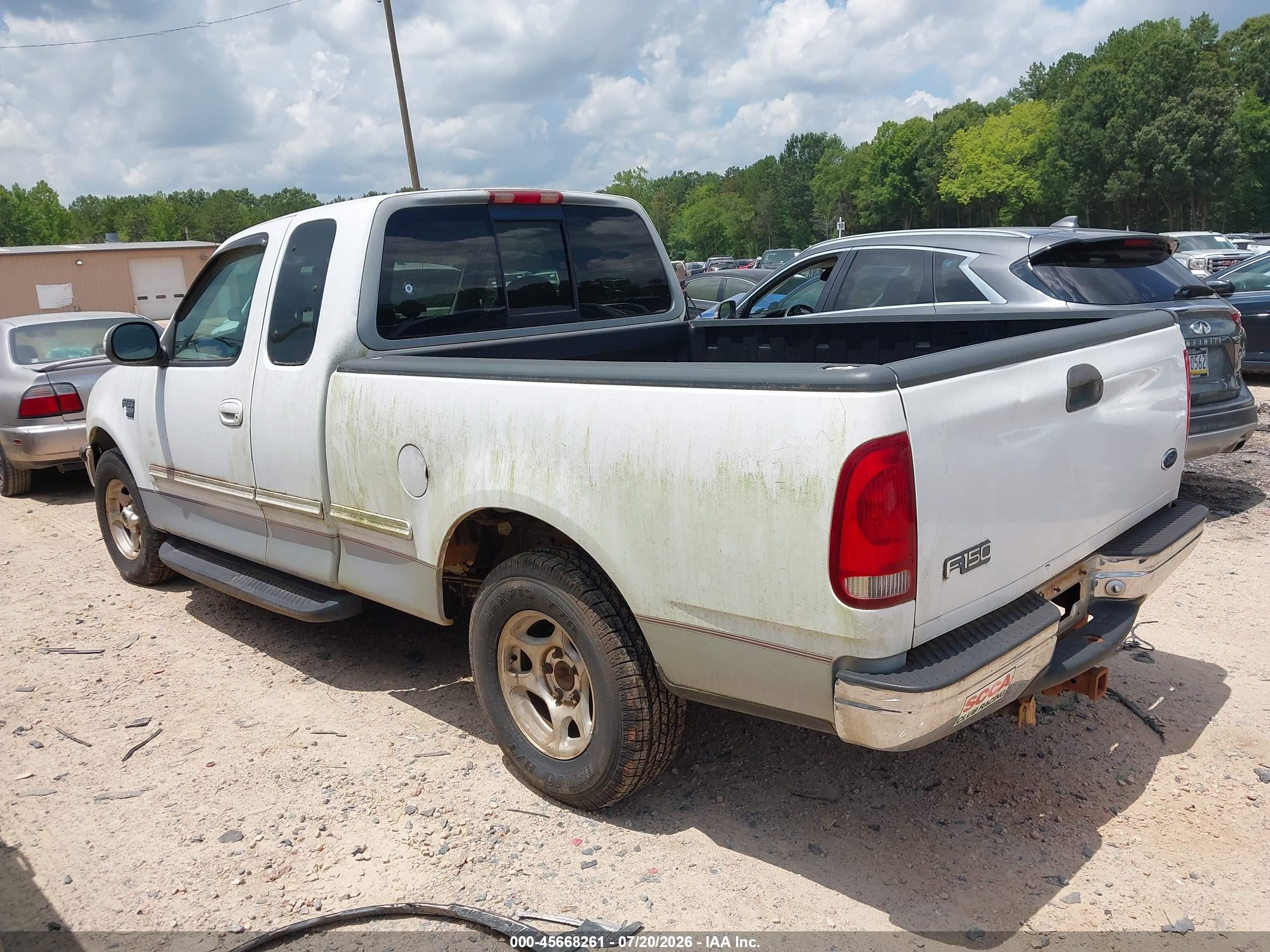 1998 Ford F-150 Lariat/standard/xl/xlt White vin: 1FTZX1764WNB29518