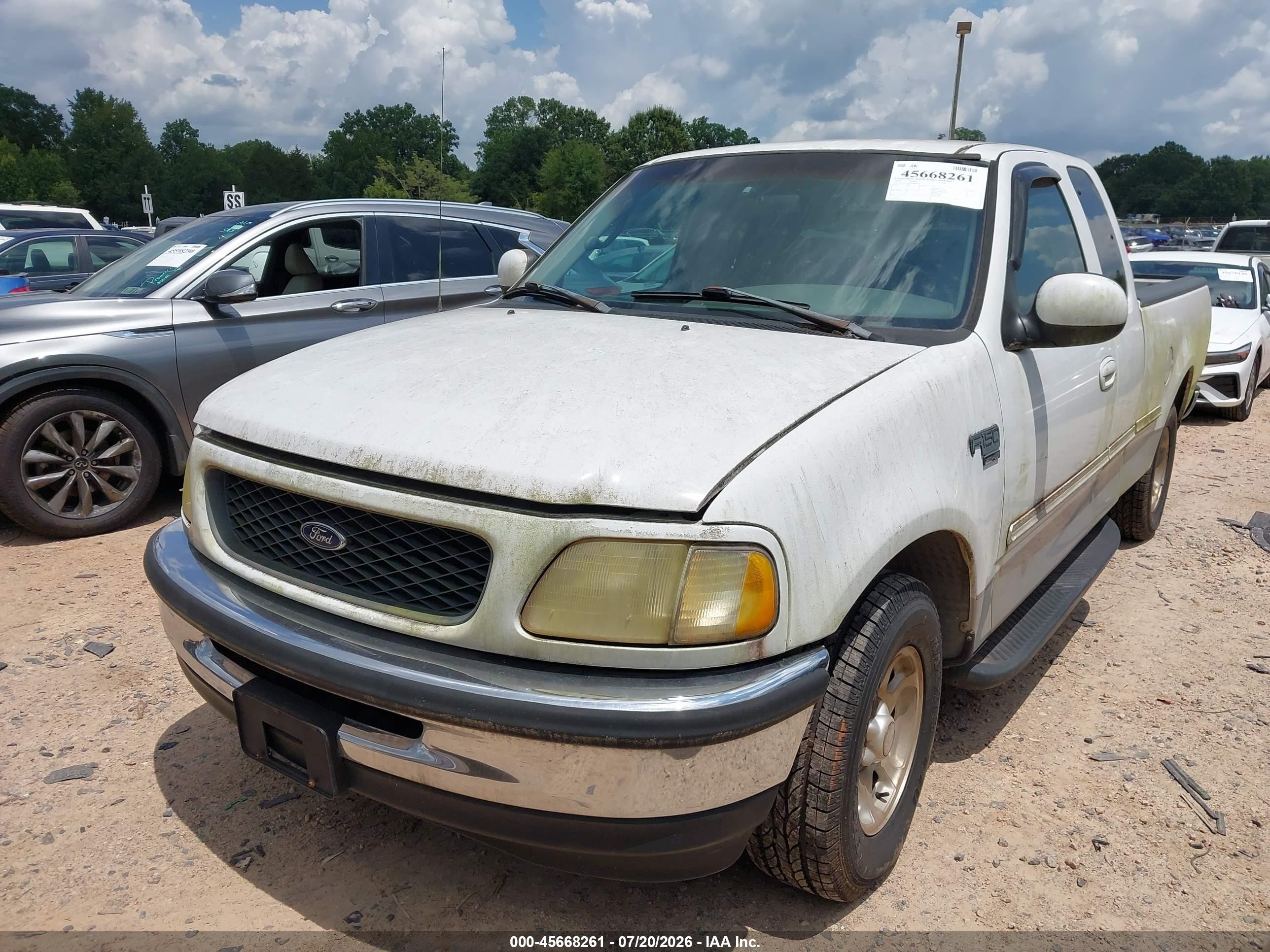 1998 Ford F-150 Lariat/standard/xl/xlt White vin: 1FTZX1764WNB29518