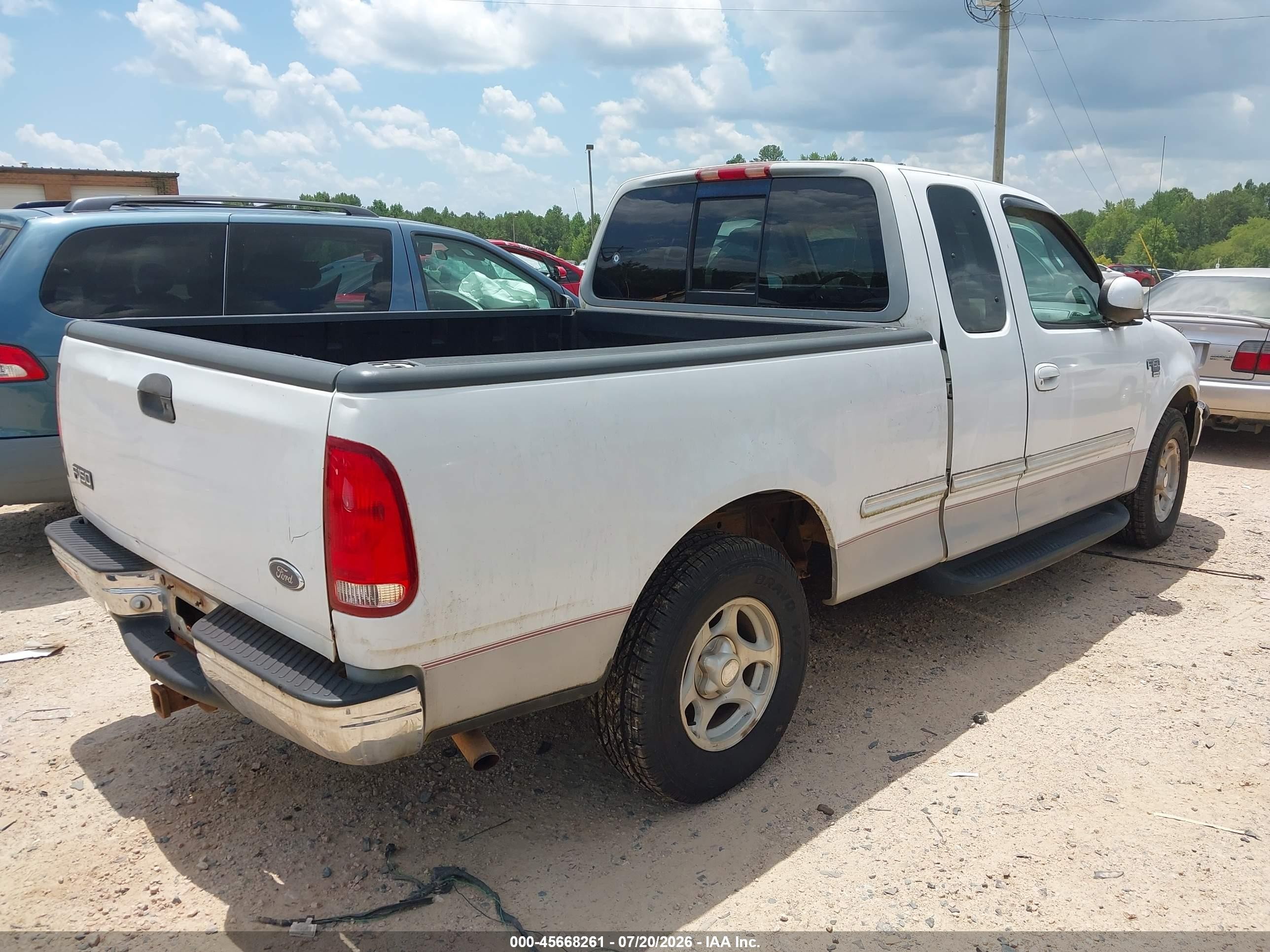 1998 Ford F-150 Lariat/standard/xl/xlt White vin: 1FTZX1764WNB29518