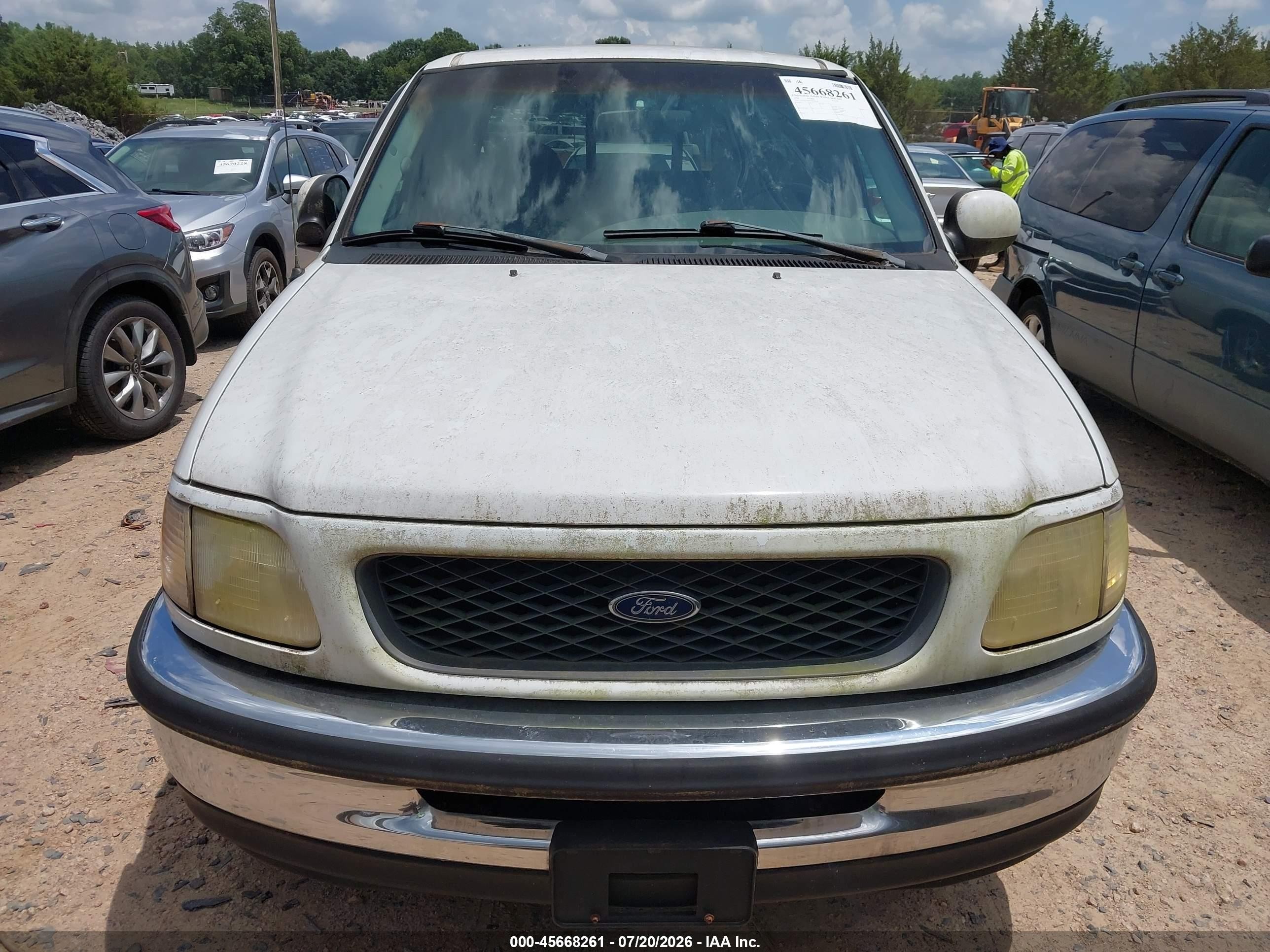1998 Ford F-150 Lariat/standard/xl/xlt White vin: 1FTZX1764WNB29518