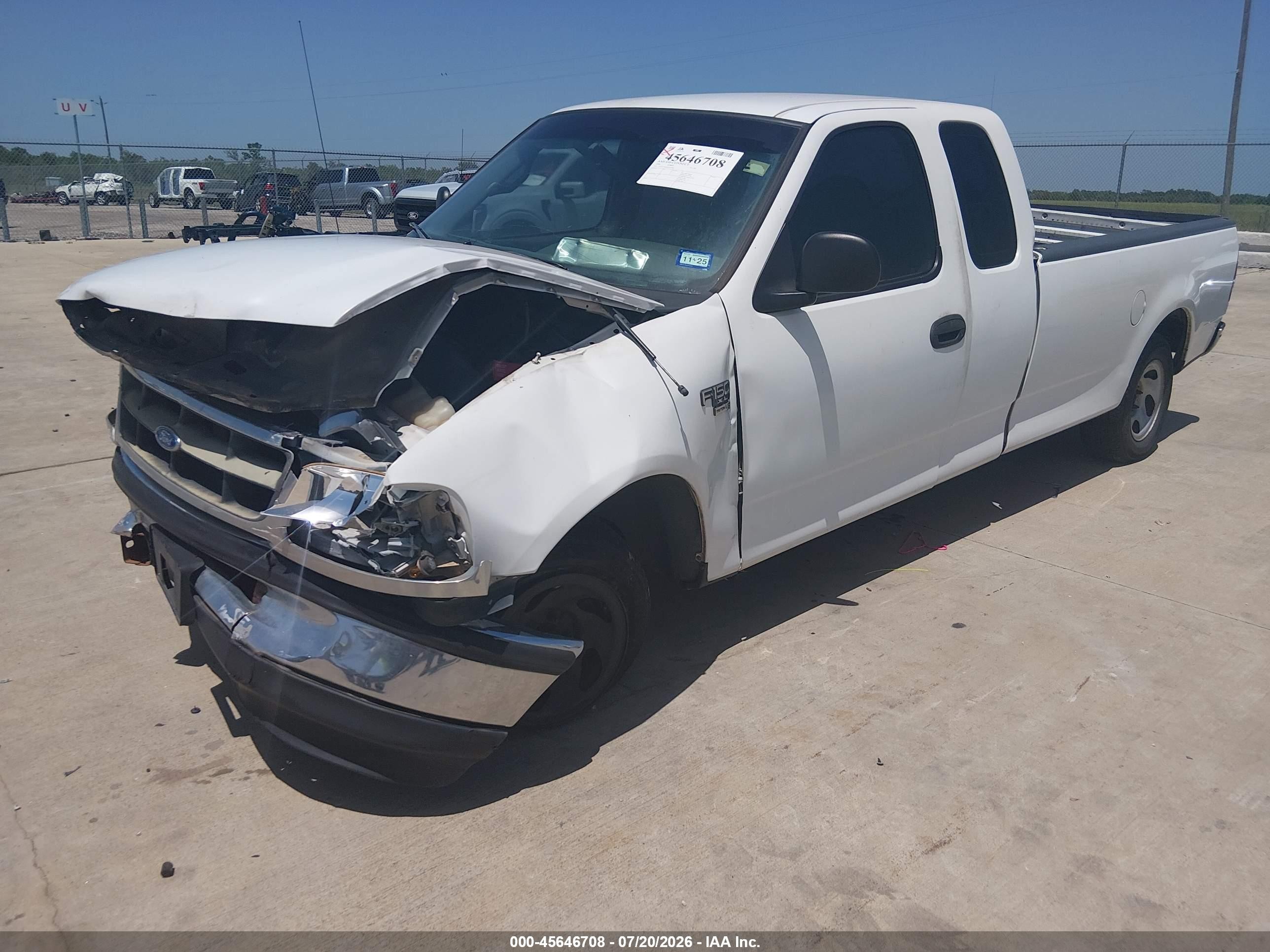 1998 Ford F-150 Lariat/standard/xl/xlt Белый vin: 1FTZX1766WNA19585