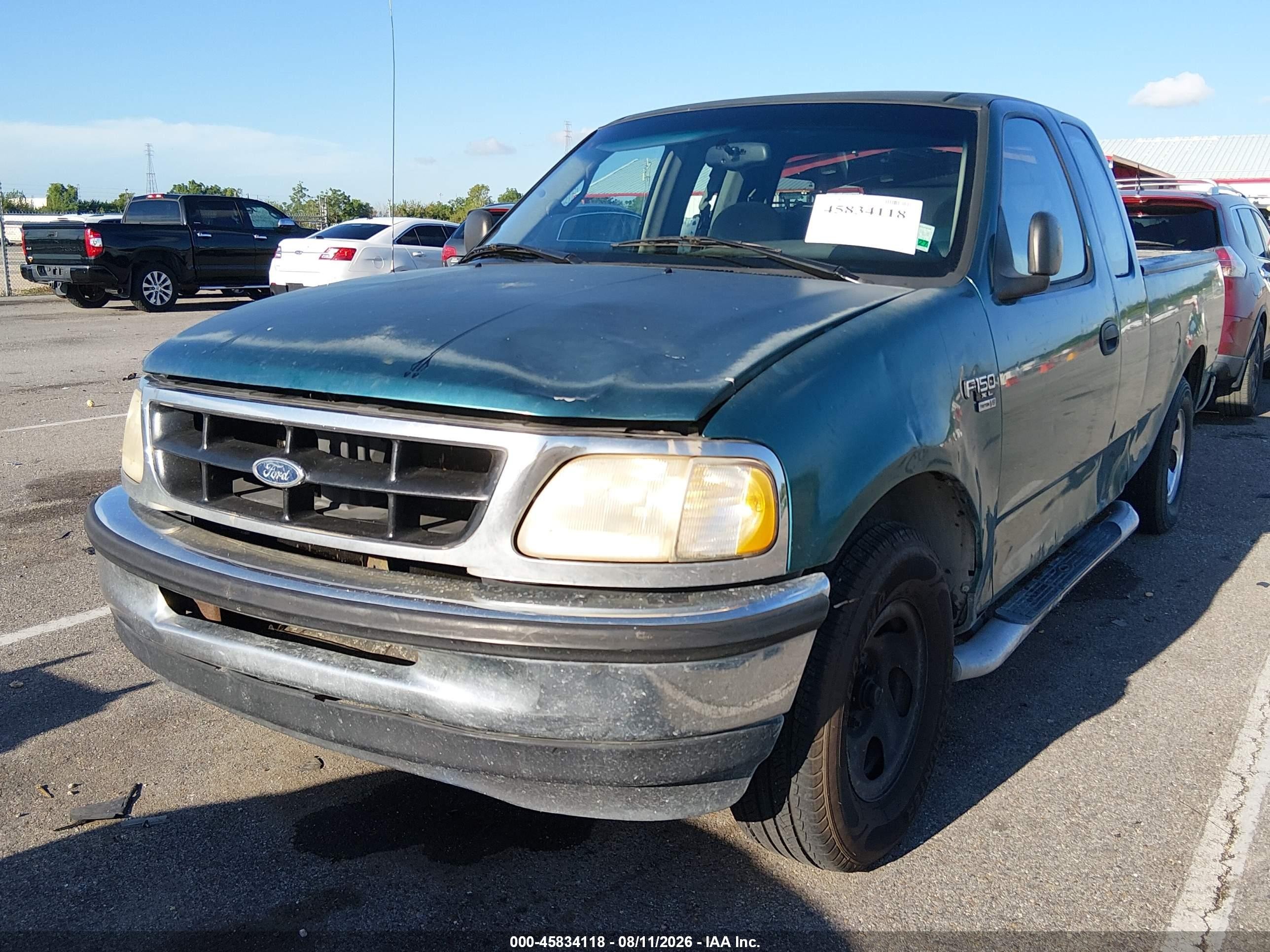 1998 Ford F-150 Lariat/standard/xl/xlt Green vin: 1FTZX1766WNB70149