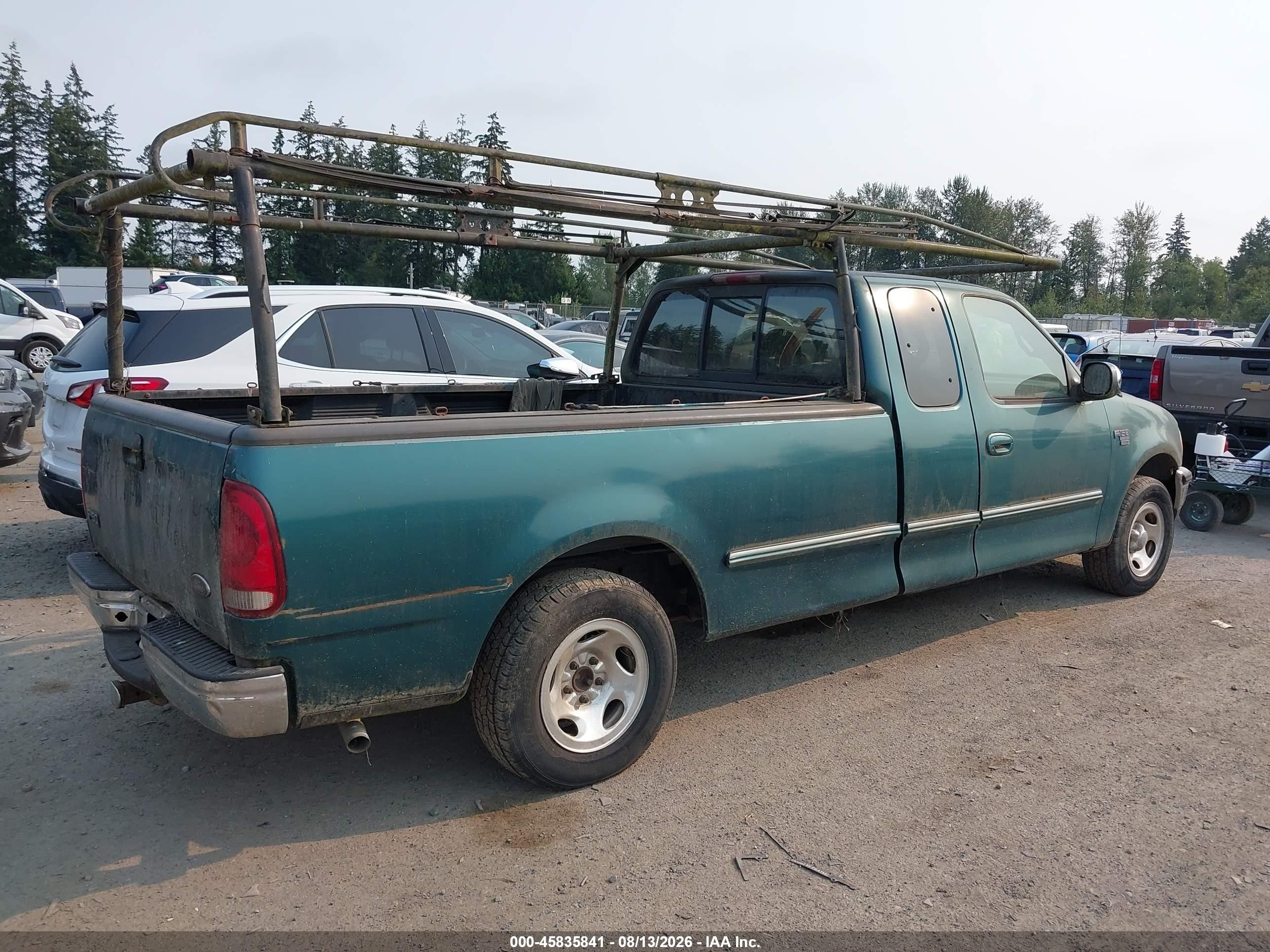 1998 Ford F-150 Lariat/standard/xl/xlt Green vin: 1FTZX1766WNC23027