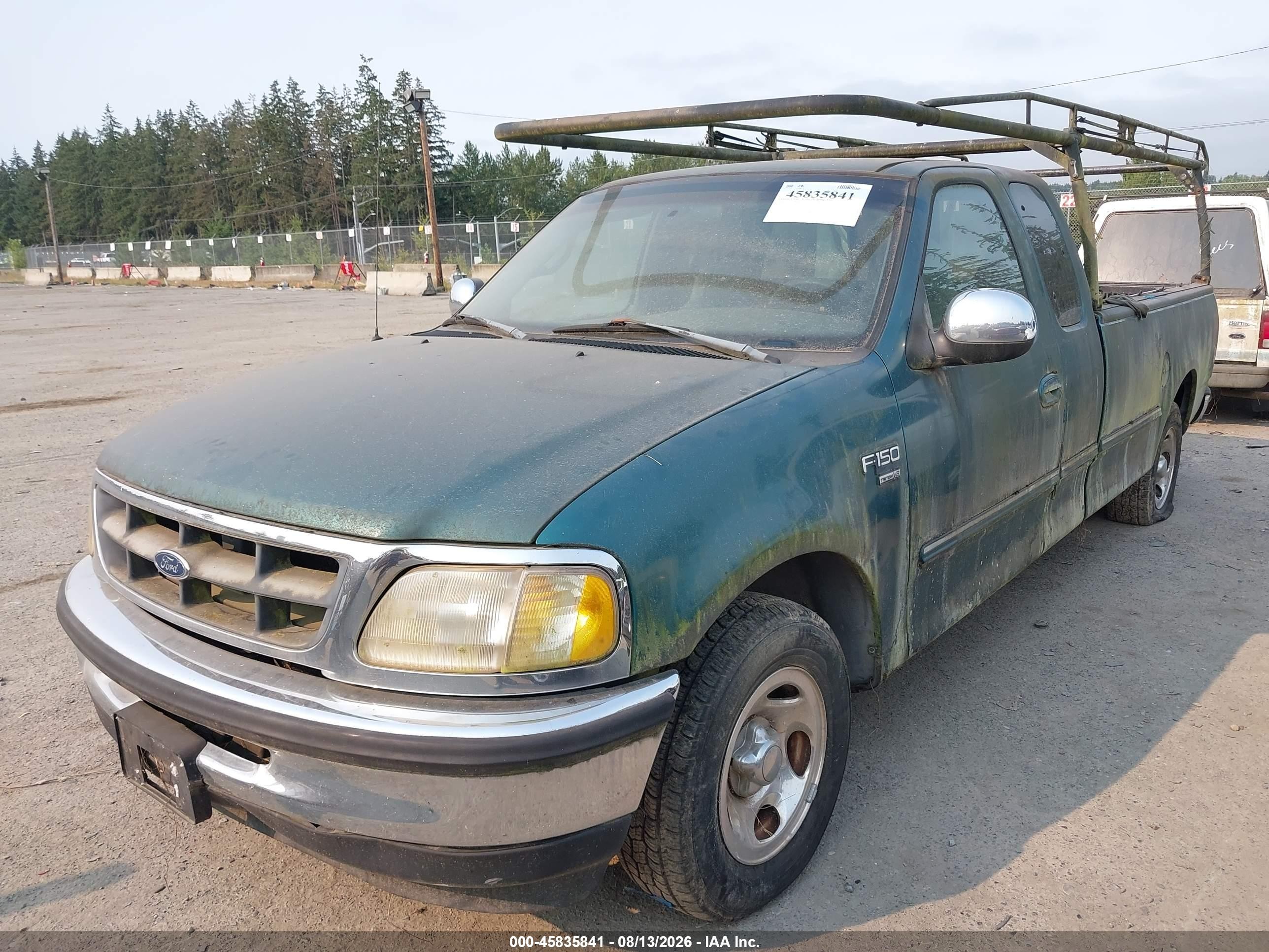 1998 Ford F-150 Lariat/standard/xl/xlt Green vin: 1FTZX1766WNC23027