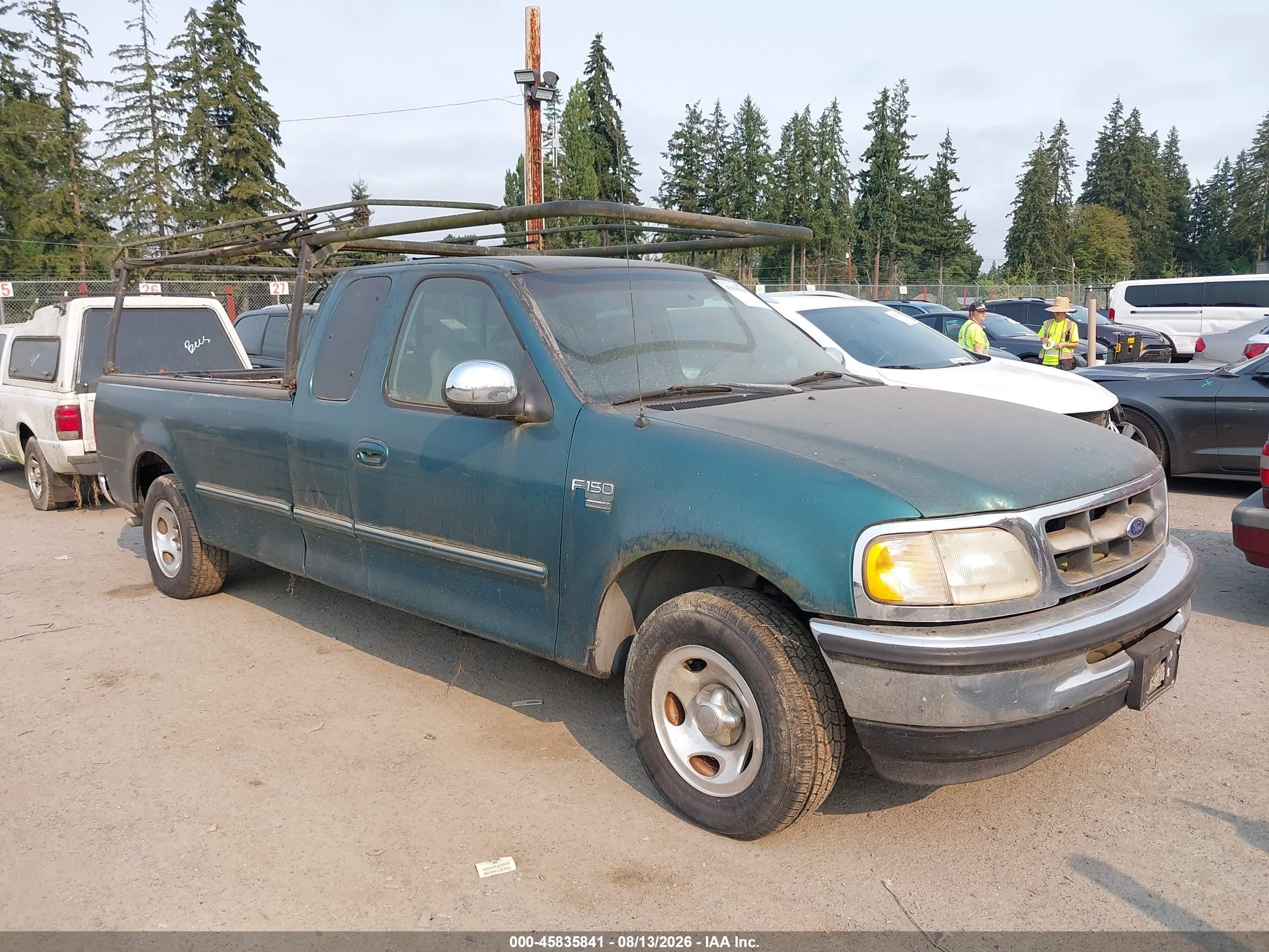 1998 Ford F-150 Lariat/standard/xl/xlt Green vin: 1FTZX1766WNC23027