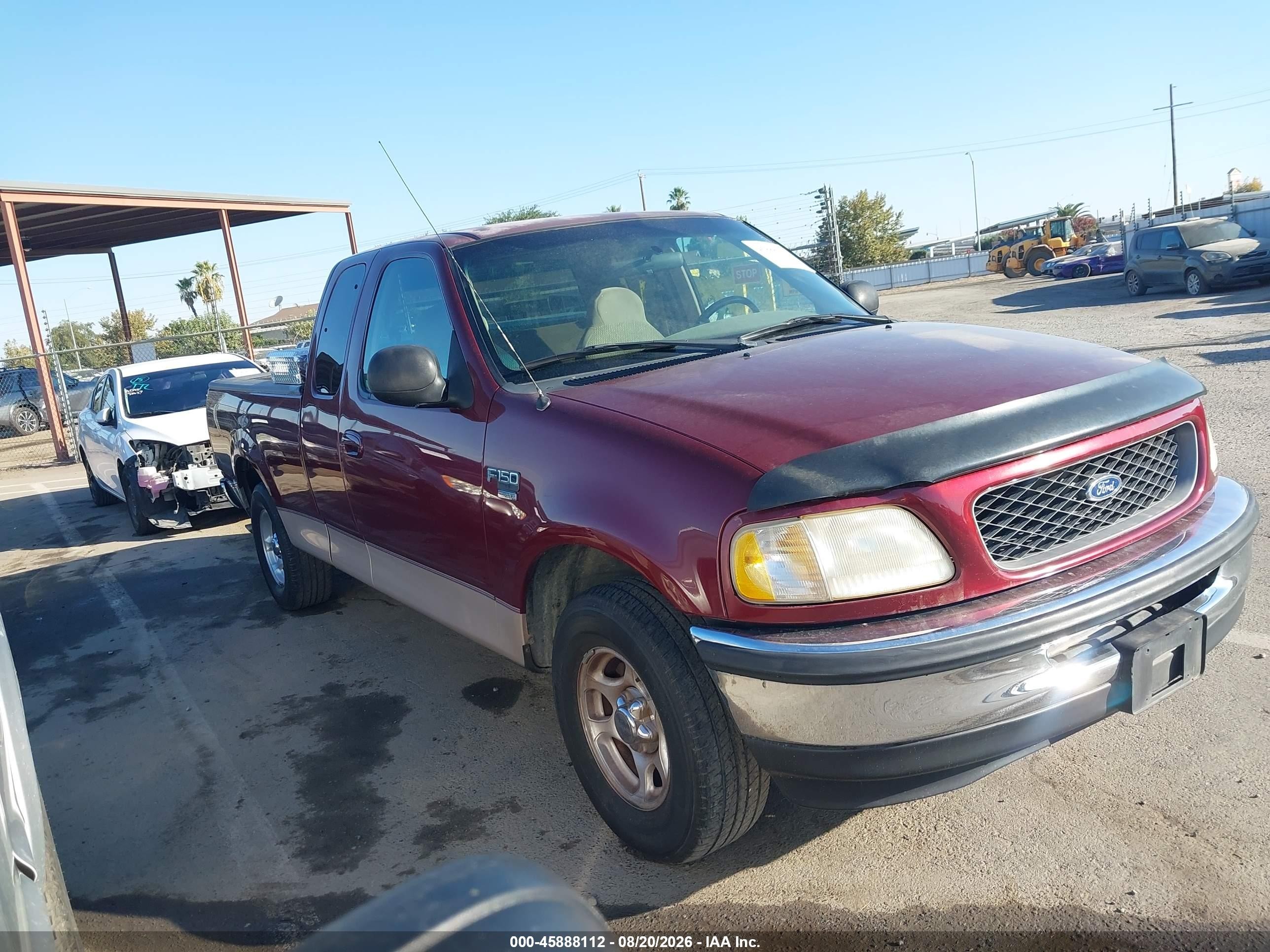 1998 Ford F-150 Lariat/standard/xl/xlt Red vin: 1FTZX1768WNB09000