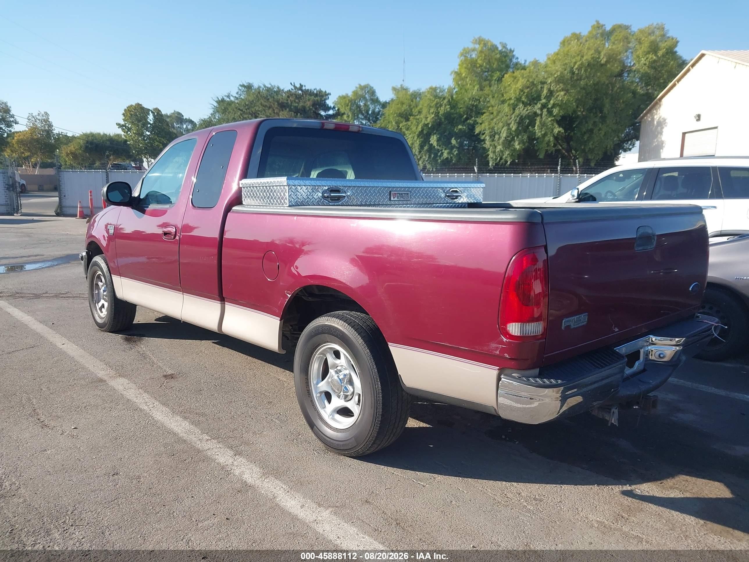 1998 Ford F-150 Lariat/standard/xl/xlt Red vin: 1FTZX1768WNB09000